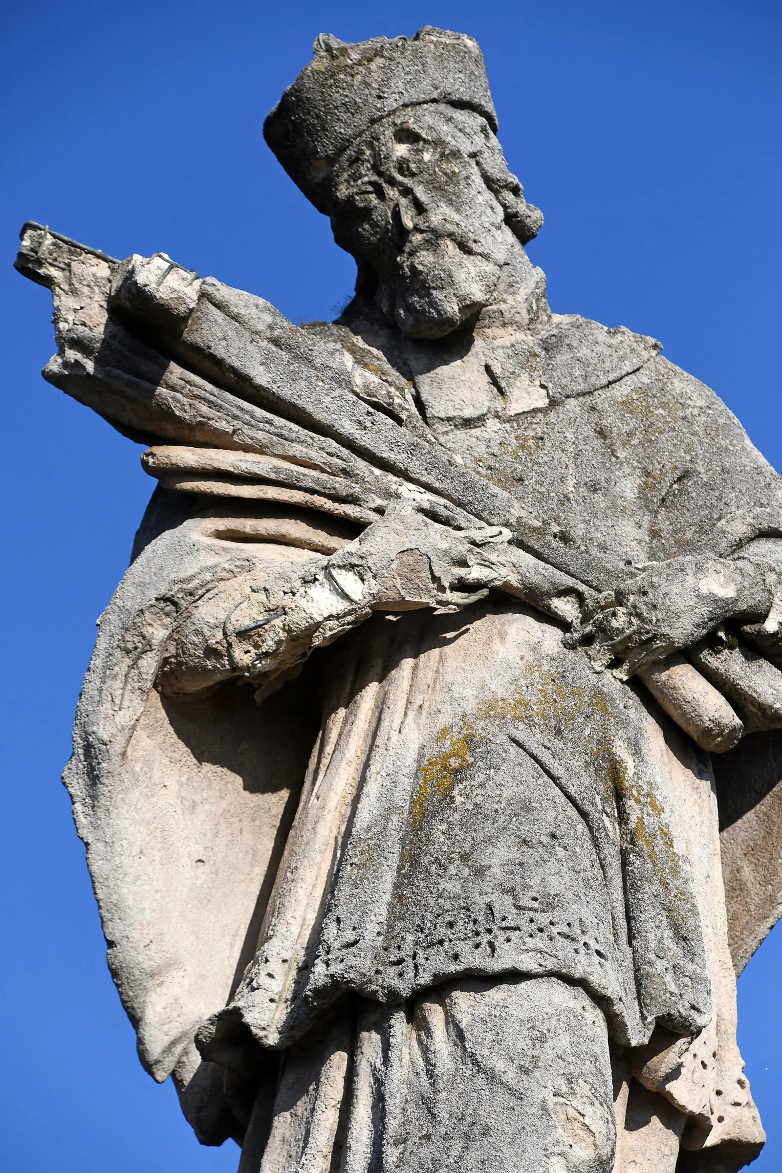 Photo showing: Statue of John of Nepomuk (Sülysáp, belső Dózsa György út)