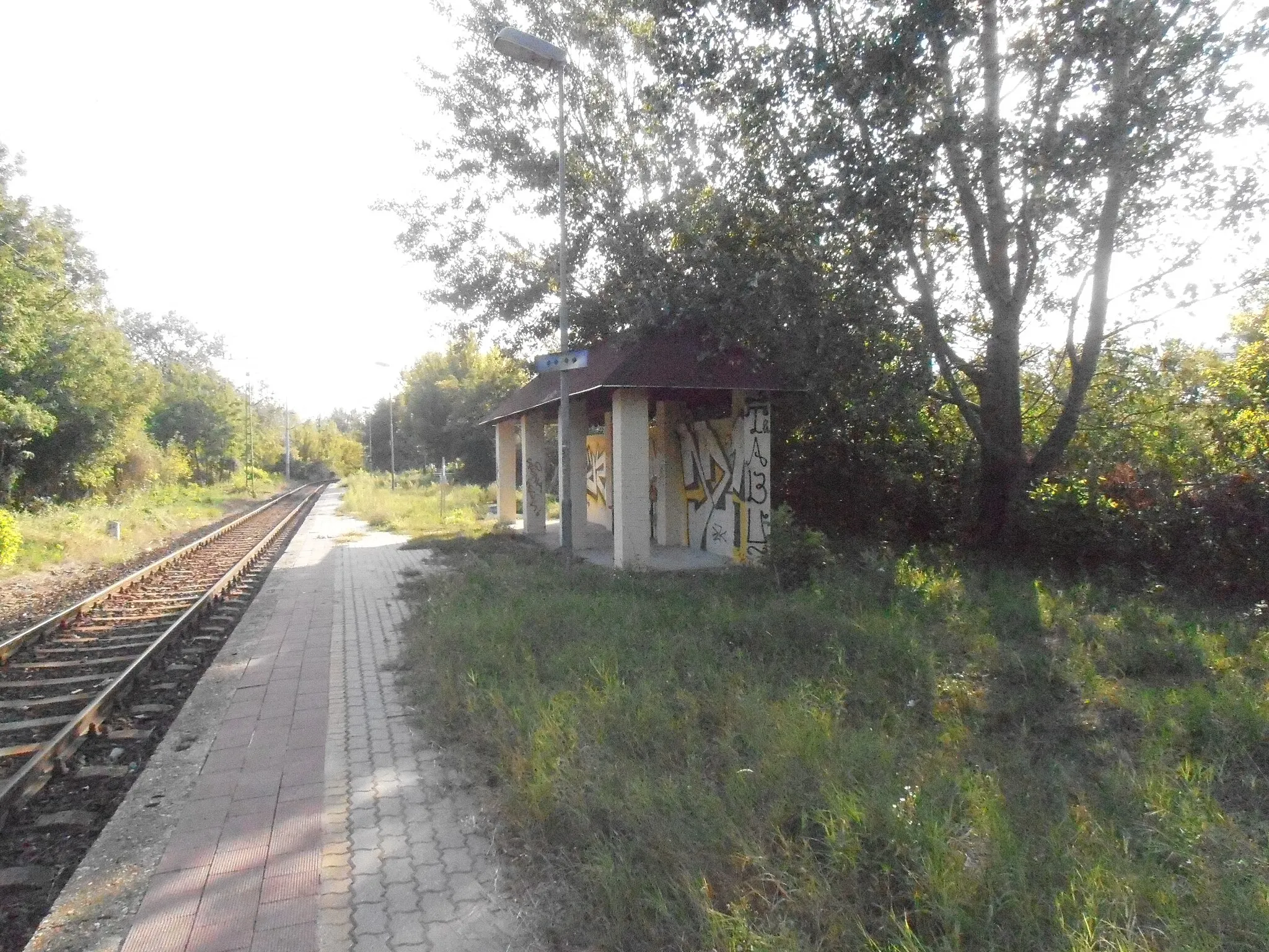 Photo showing: Alagimajor train stop, Dunakeszi, Hungary