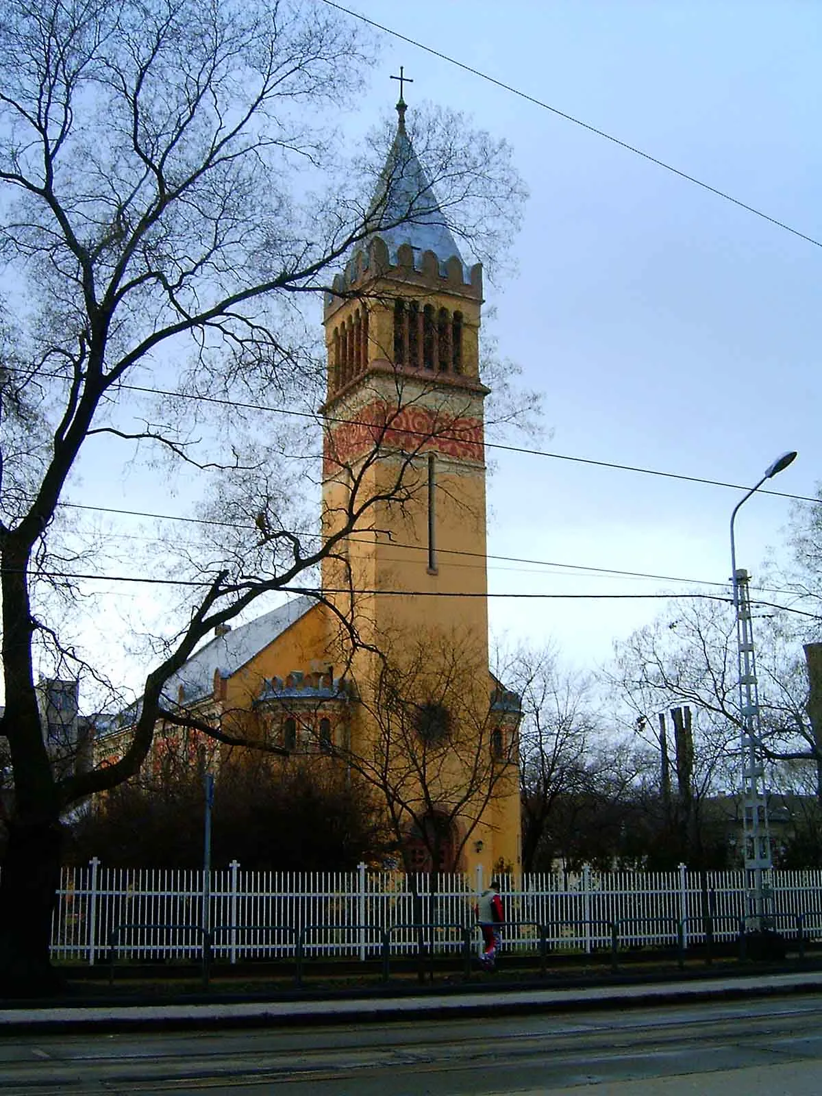 Photo showing: Protestant church in Kispest (19th district in Budapest)