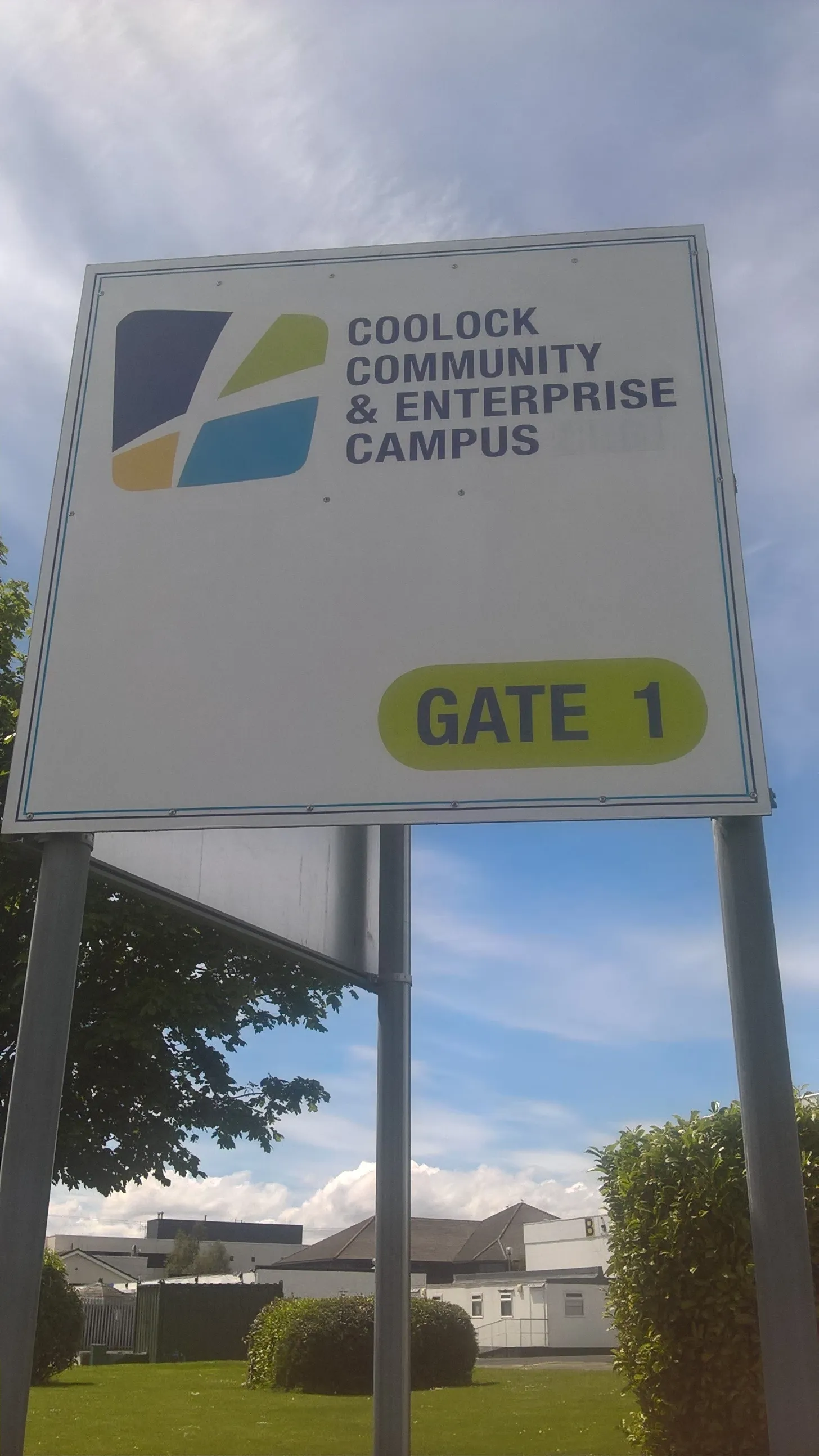 Photo showing: Coolock Community and Enterprise Campus sign (2019).