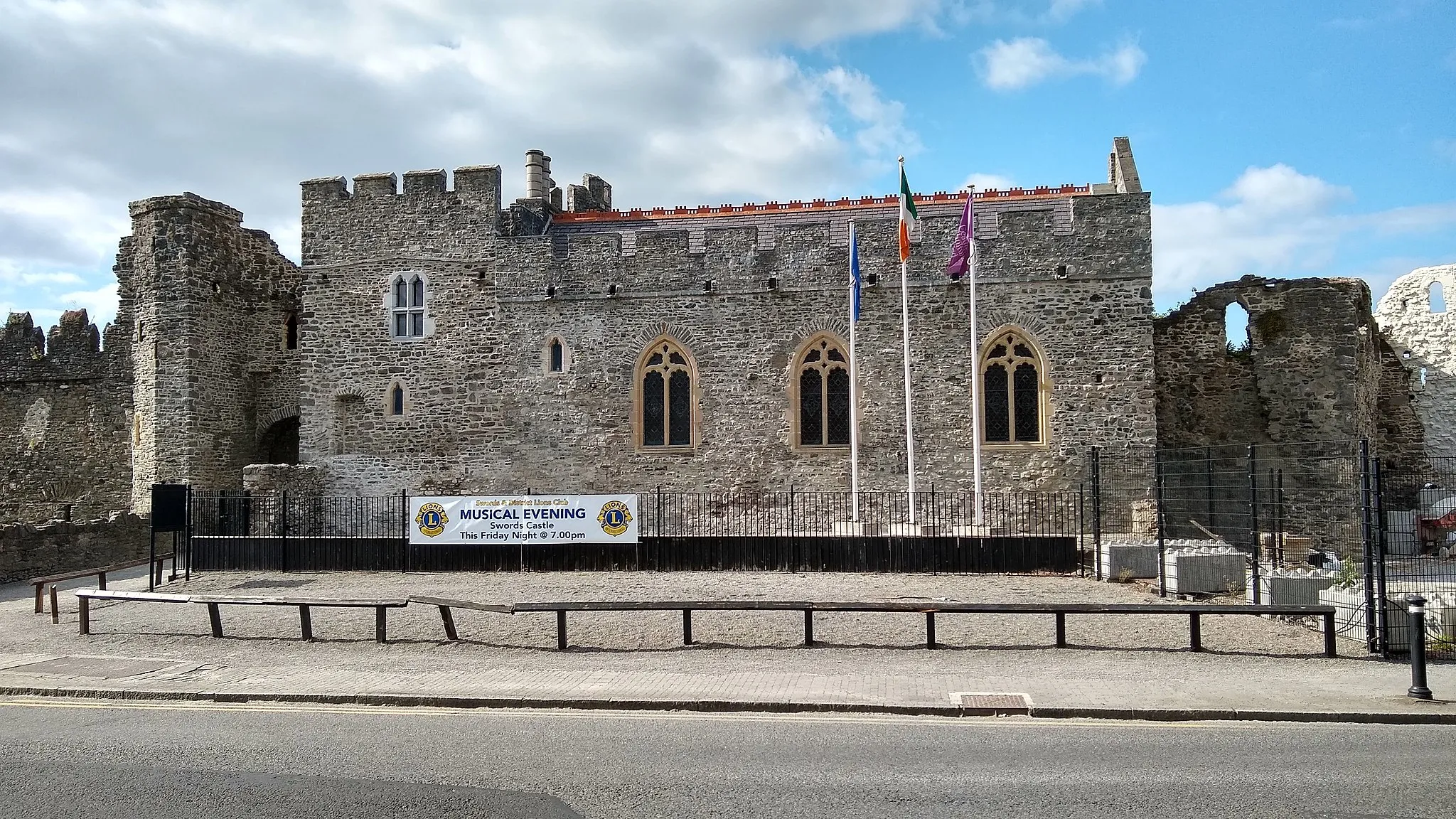 Photo showing: Swords Castle, as viewed from Main Street.