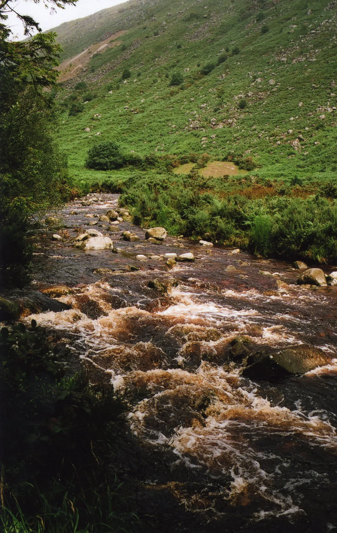 Photo showing: Rivière Avonberg, dans la vallée de Glenmalure, Wicklow