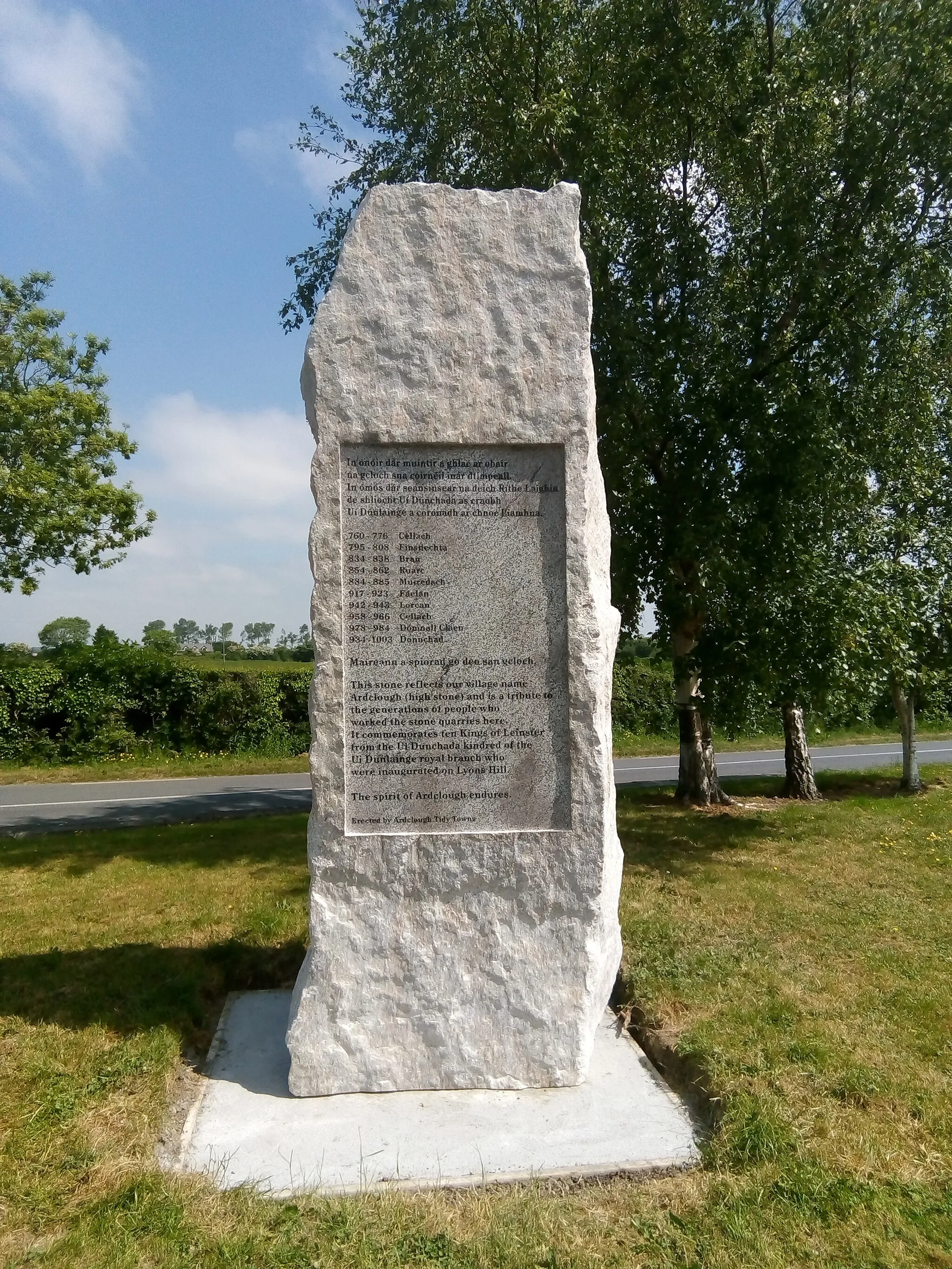 Photo showing: Ardclough memorial