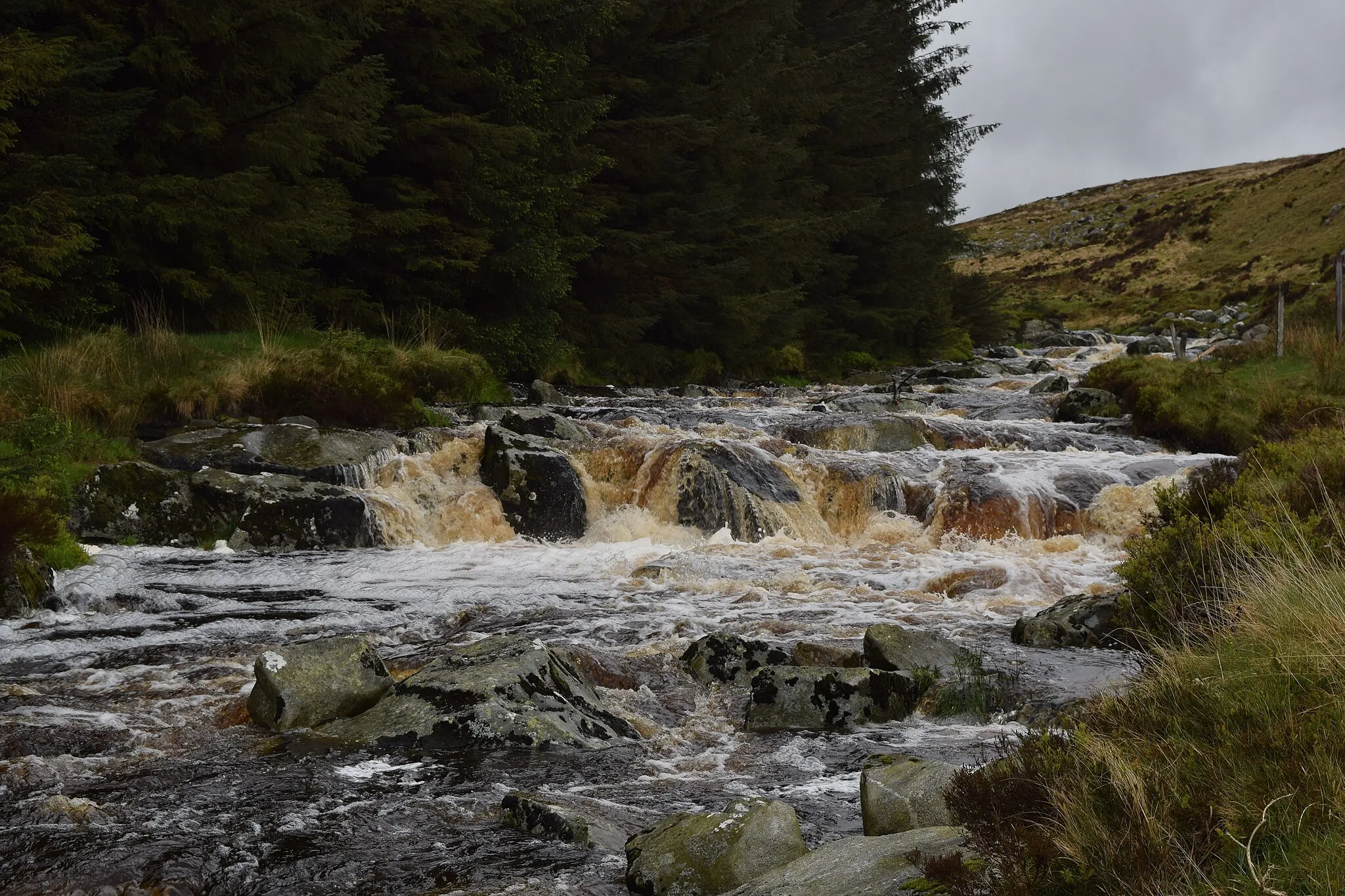 Photo showing: Glenmacnass Waterfall, Wicklow Ireland