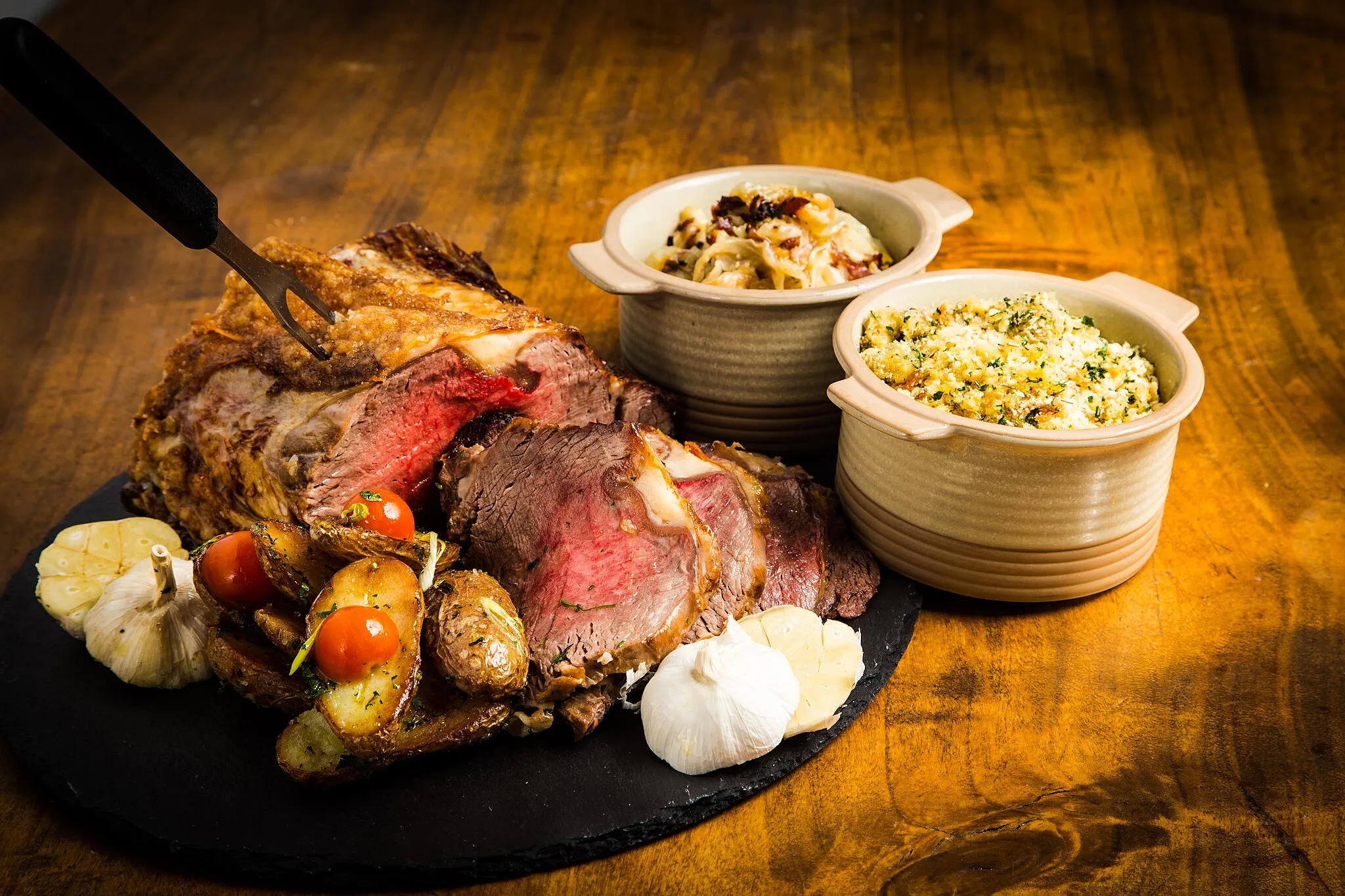 Photo showing: Tayto Park offers a high quality carvery in their Lodge restaurant