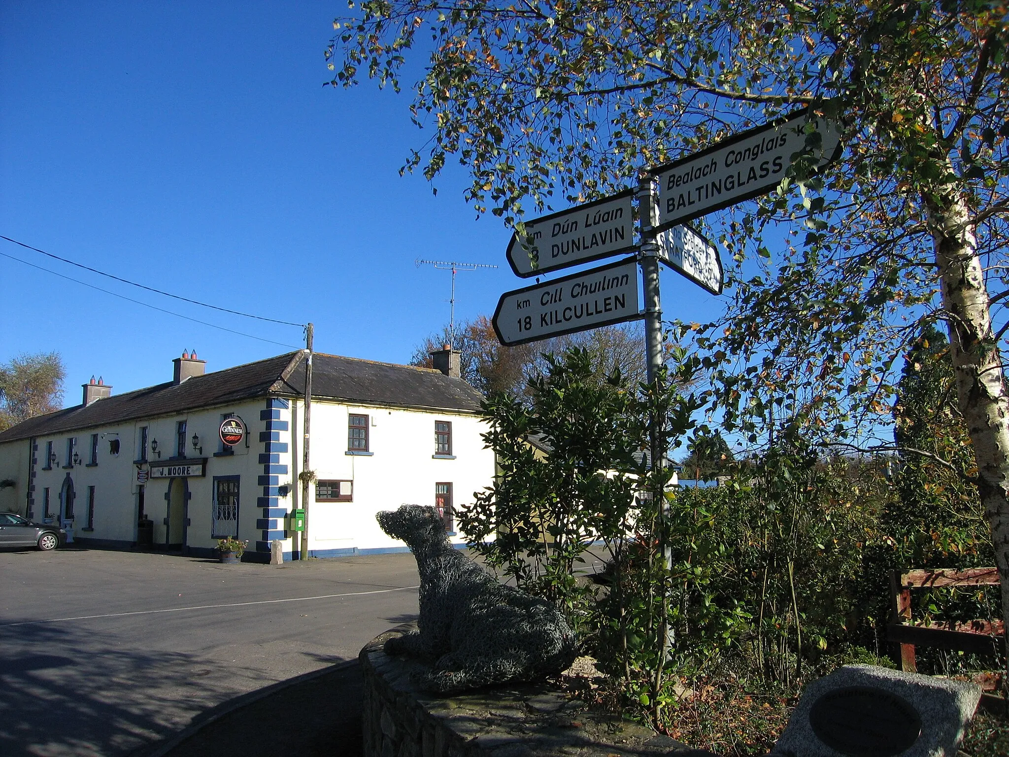 Photo showing: Grangecon, County Wicklow (Sarah777 03:19, 10 January 2007 (UTC))
