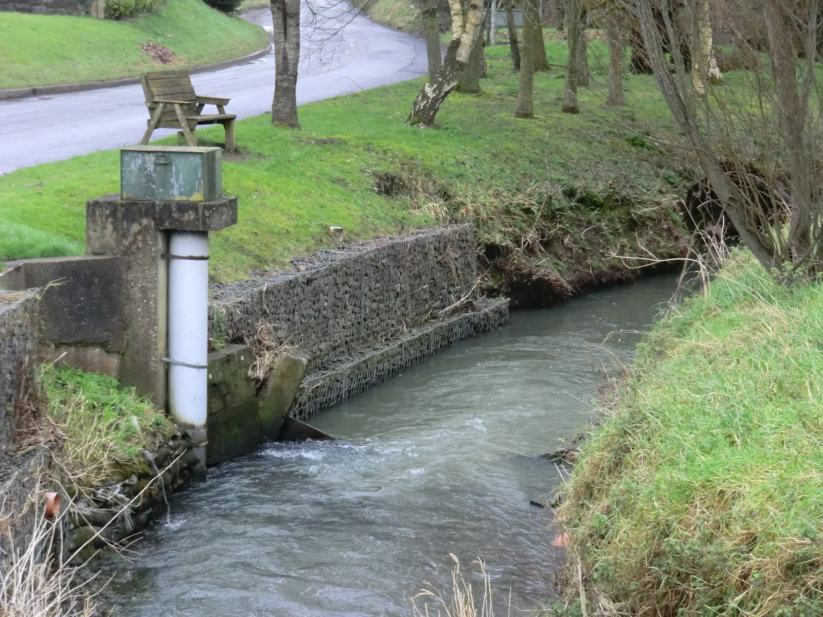 Photo showing: Ballyboghil (Ballyboughal) River at Ballyboghil