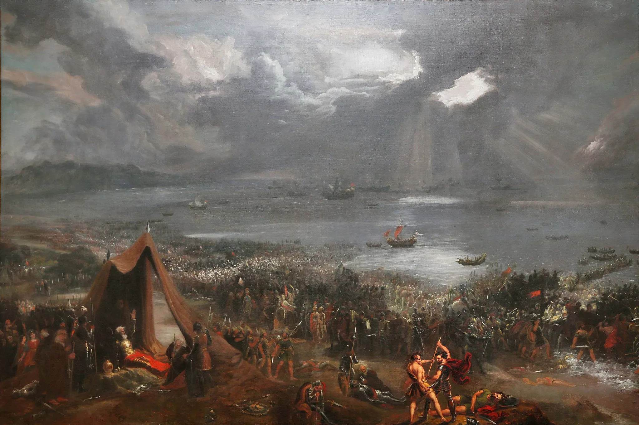 Photo showing: Battle of Clontarf, oil on canvas painting by Hugh Frazer, 1826