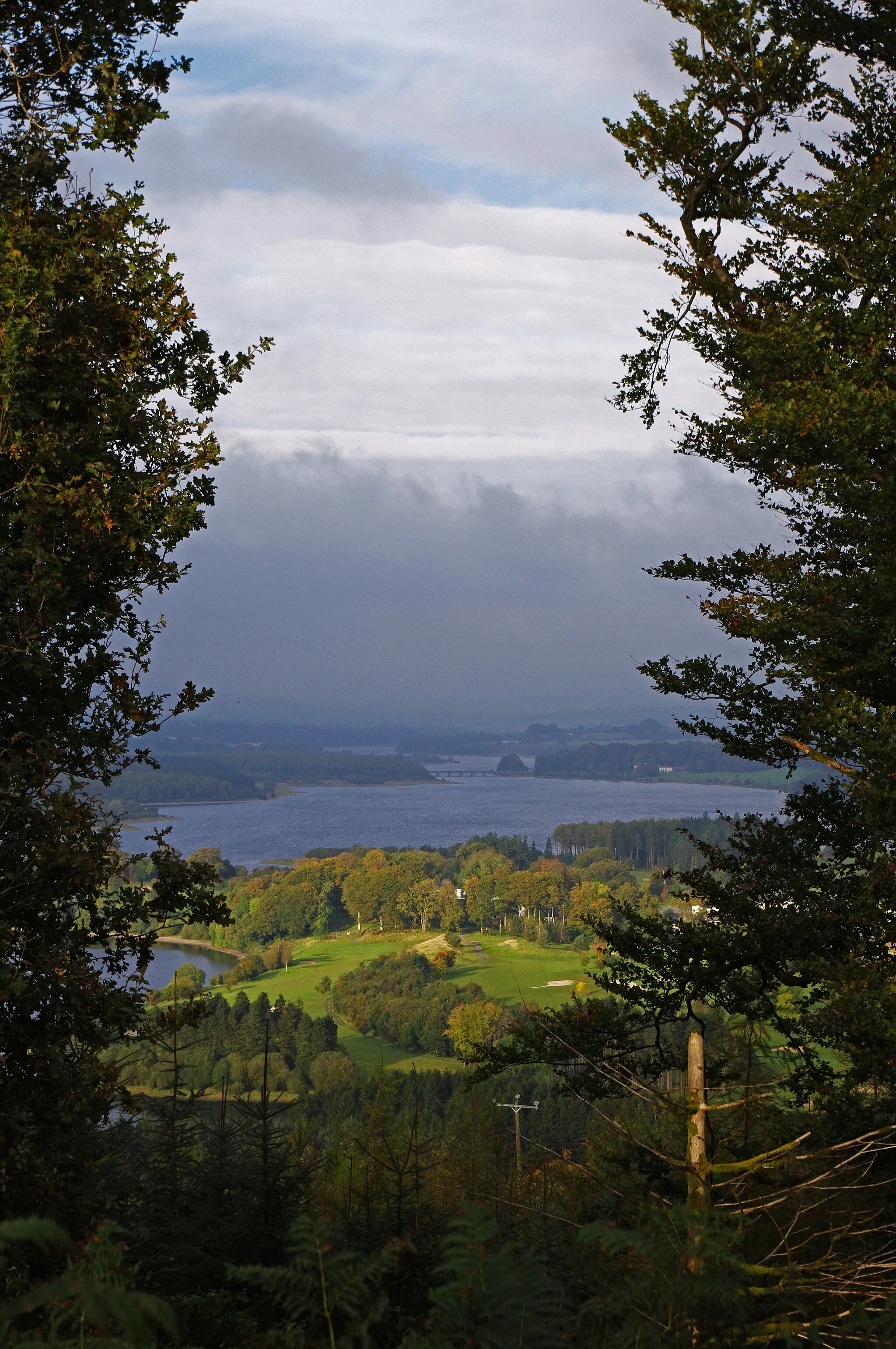 Photo showing: Blessington Lake taken from one of the southern hills