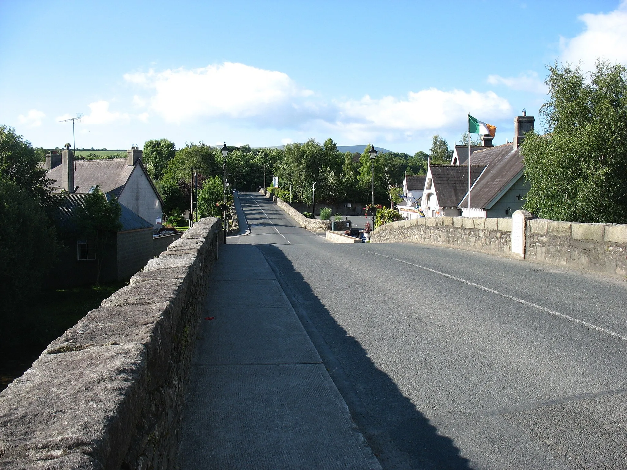 Photo showing: On Aughrim Bridge