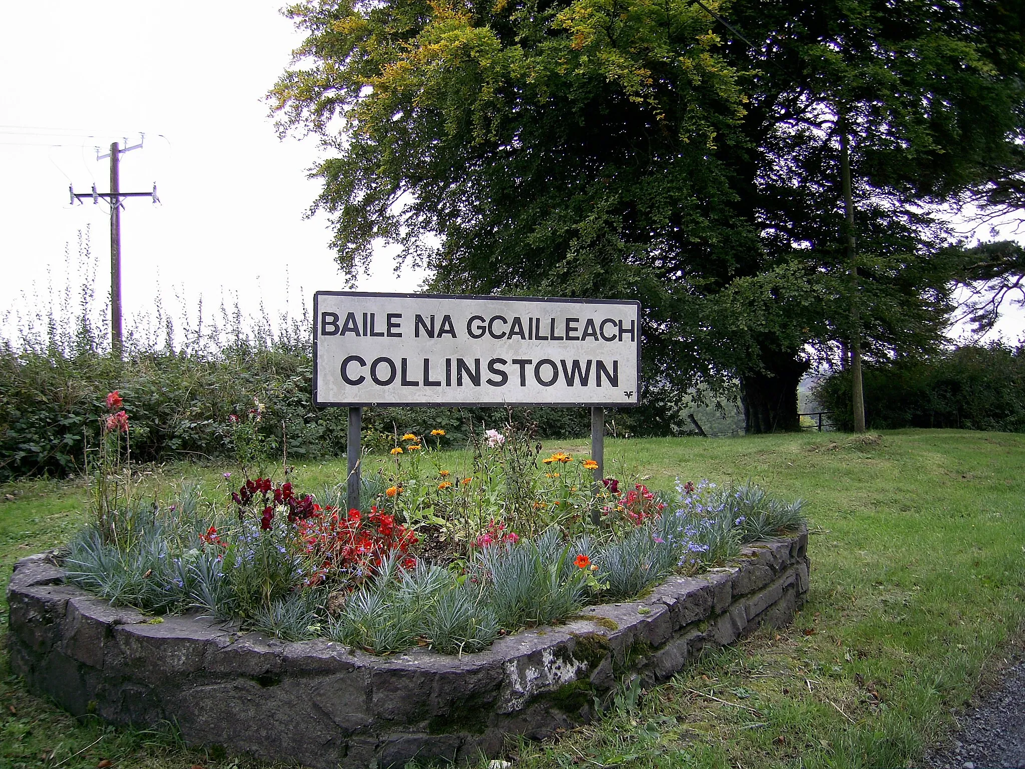 Photo showing: Panneau_de_Baile_na_gCailleach_Collinstown.JPG