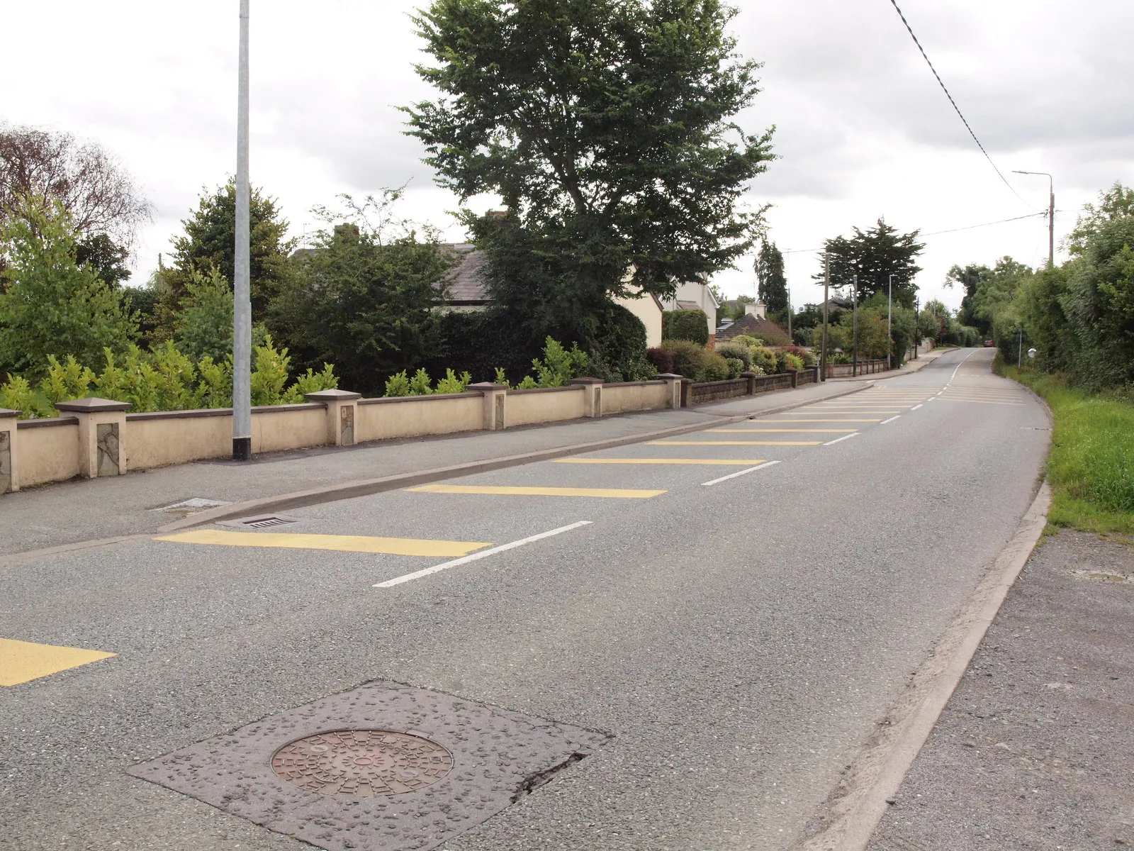 Photo showing: Road with markings