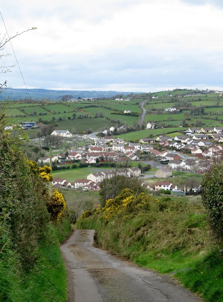 Photo showing: Gordons Lane descending towards Camlough