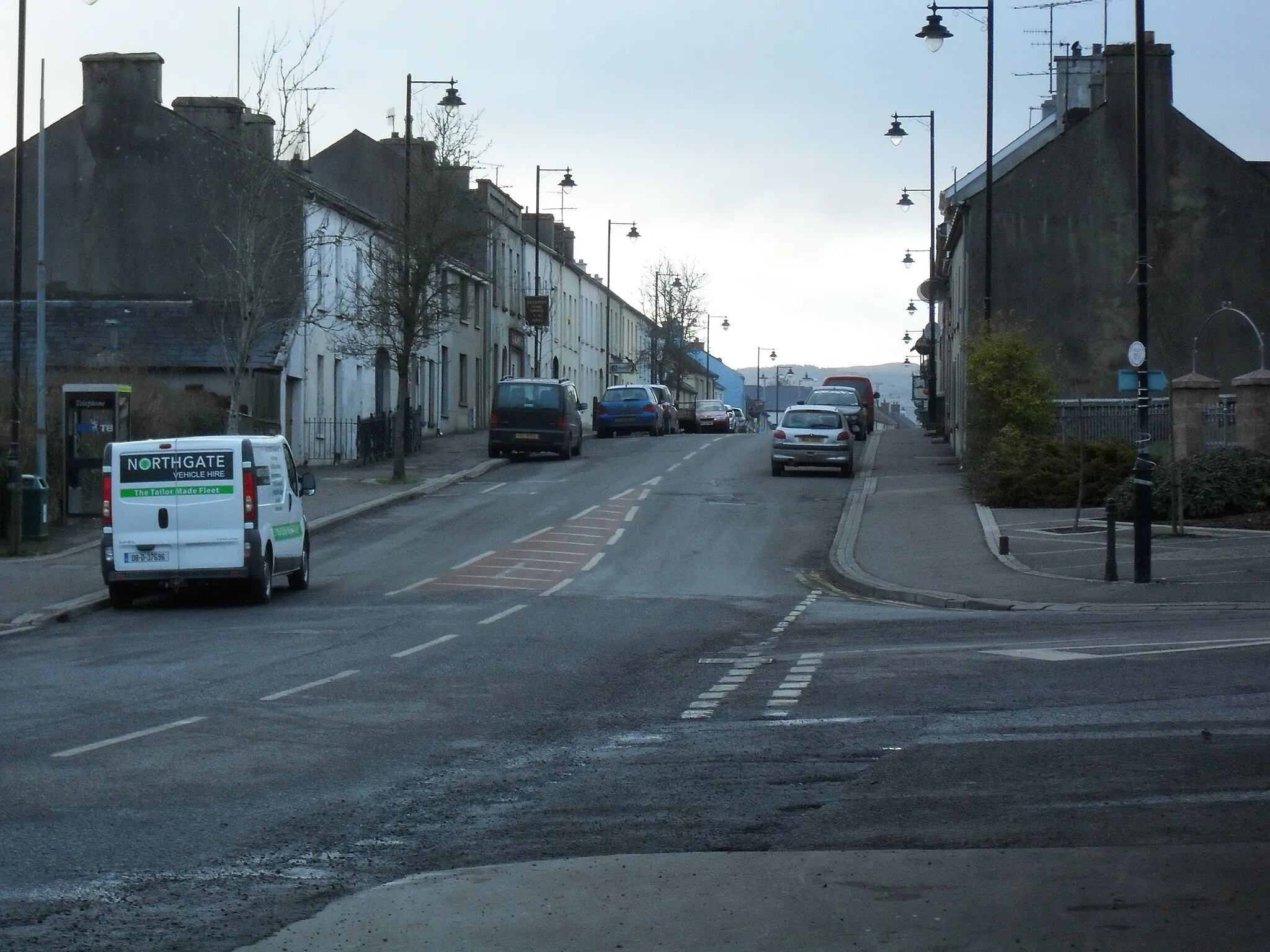 Photo showing: Main Street, Derrygonnelly A dull day in the County Fermanagh village.