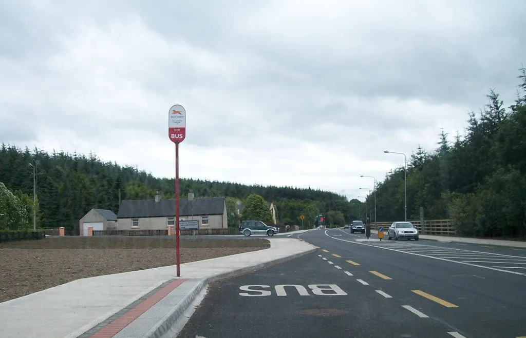 Photo showing: Bus Eireann Express Coaches Stop at Stradone