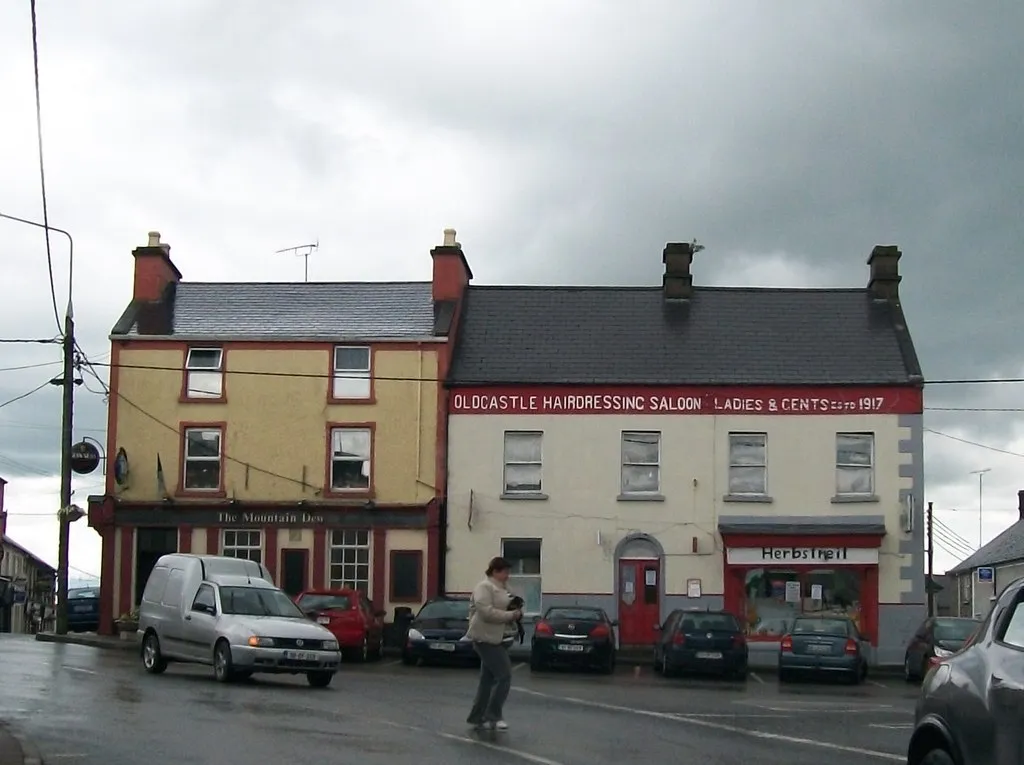 Photo showing: Shops on The Square at Oldcastle