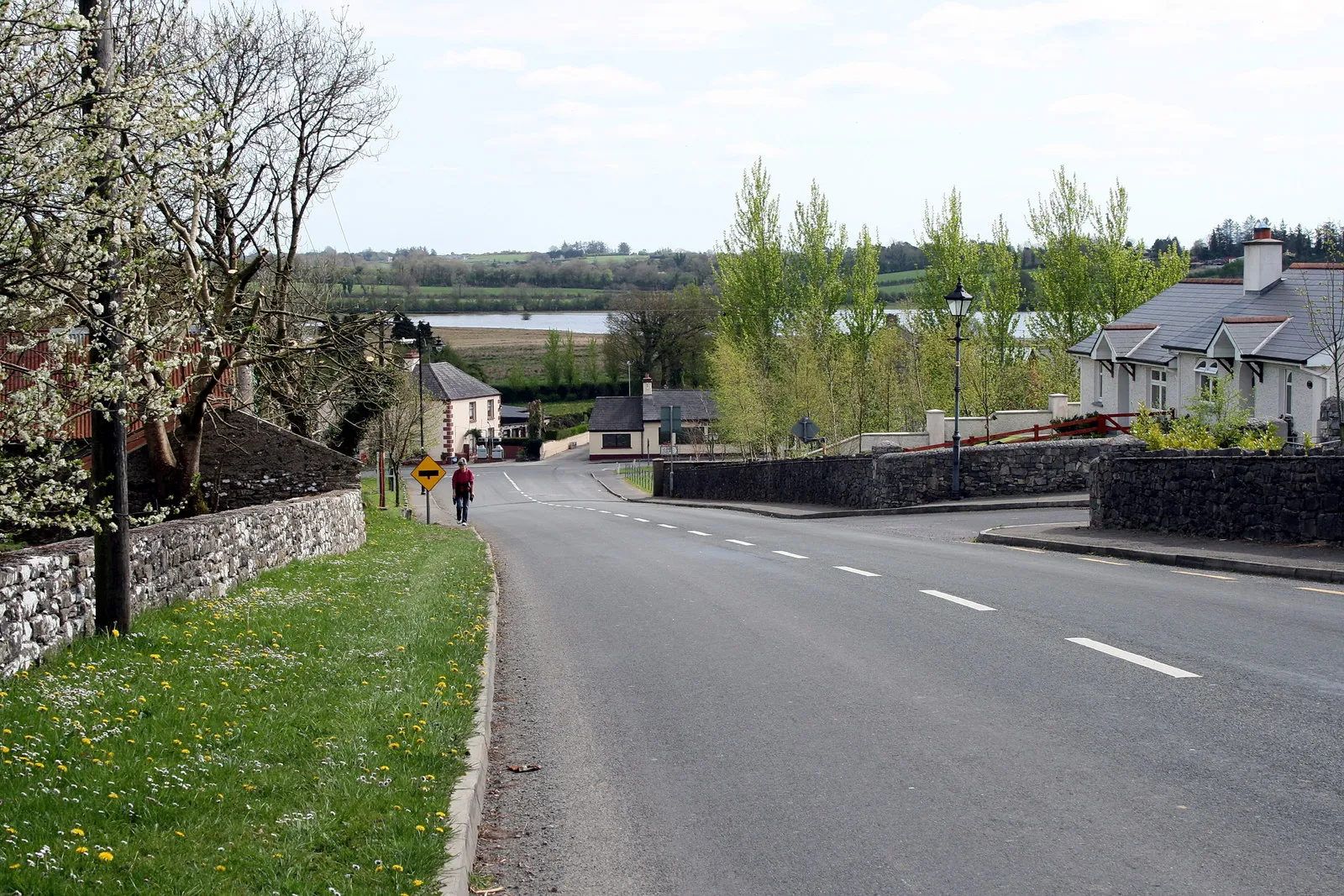 Photo showing: Castleplunkett, County Roscommon The R377 road from Castlerea in Castleplunkett, County Roscommon