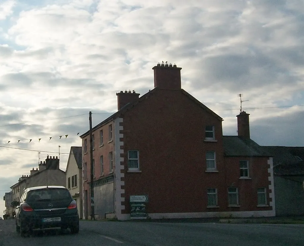 Photo showing: Boarded up store in Church Street, Shercock, Co Cavan