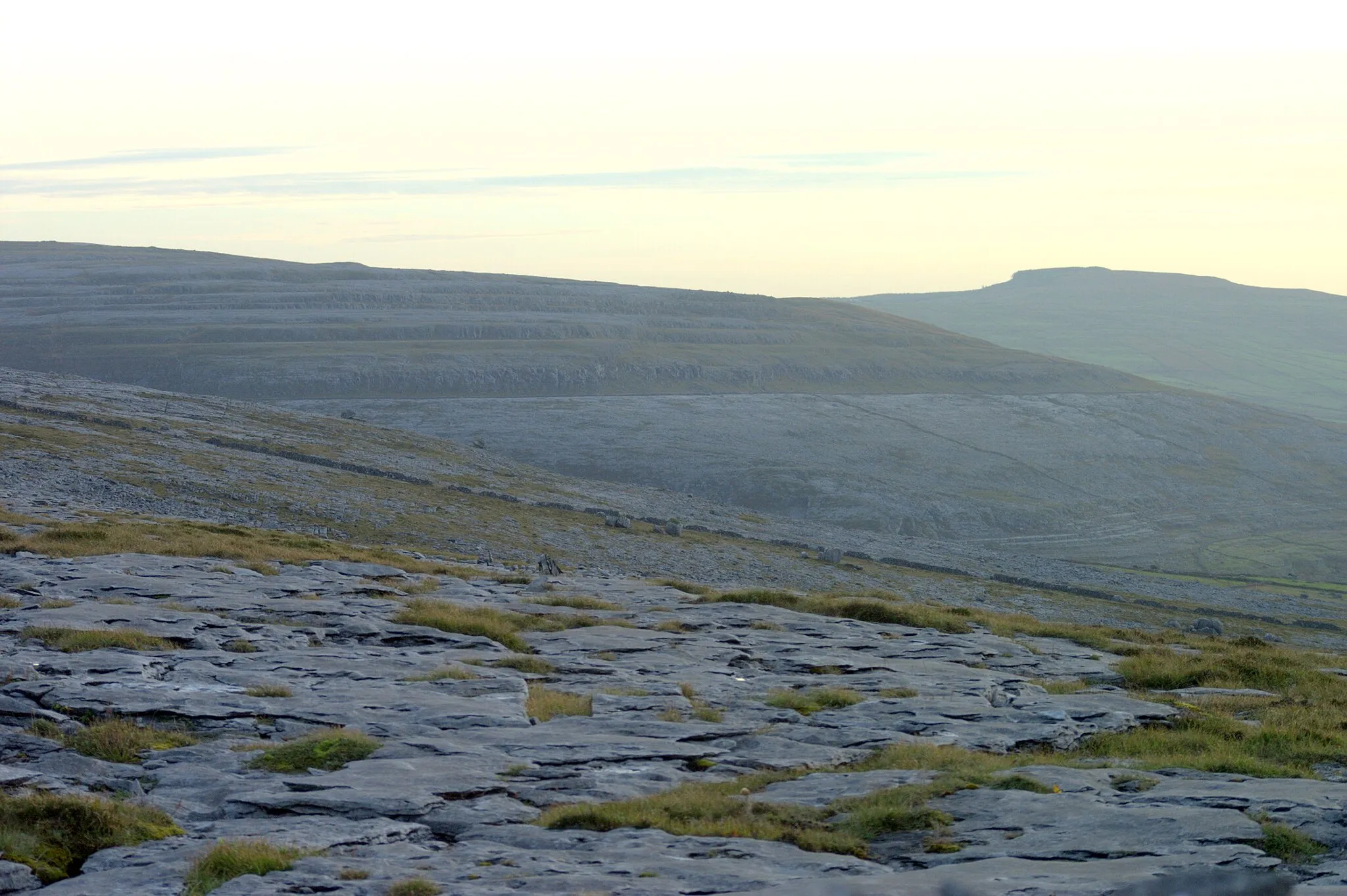 Photo showing: Hilly karst landscape near Black Head on the NW corner of the Burren in County Clare, Ireland. Danny Burke