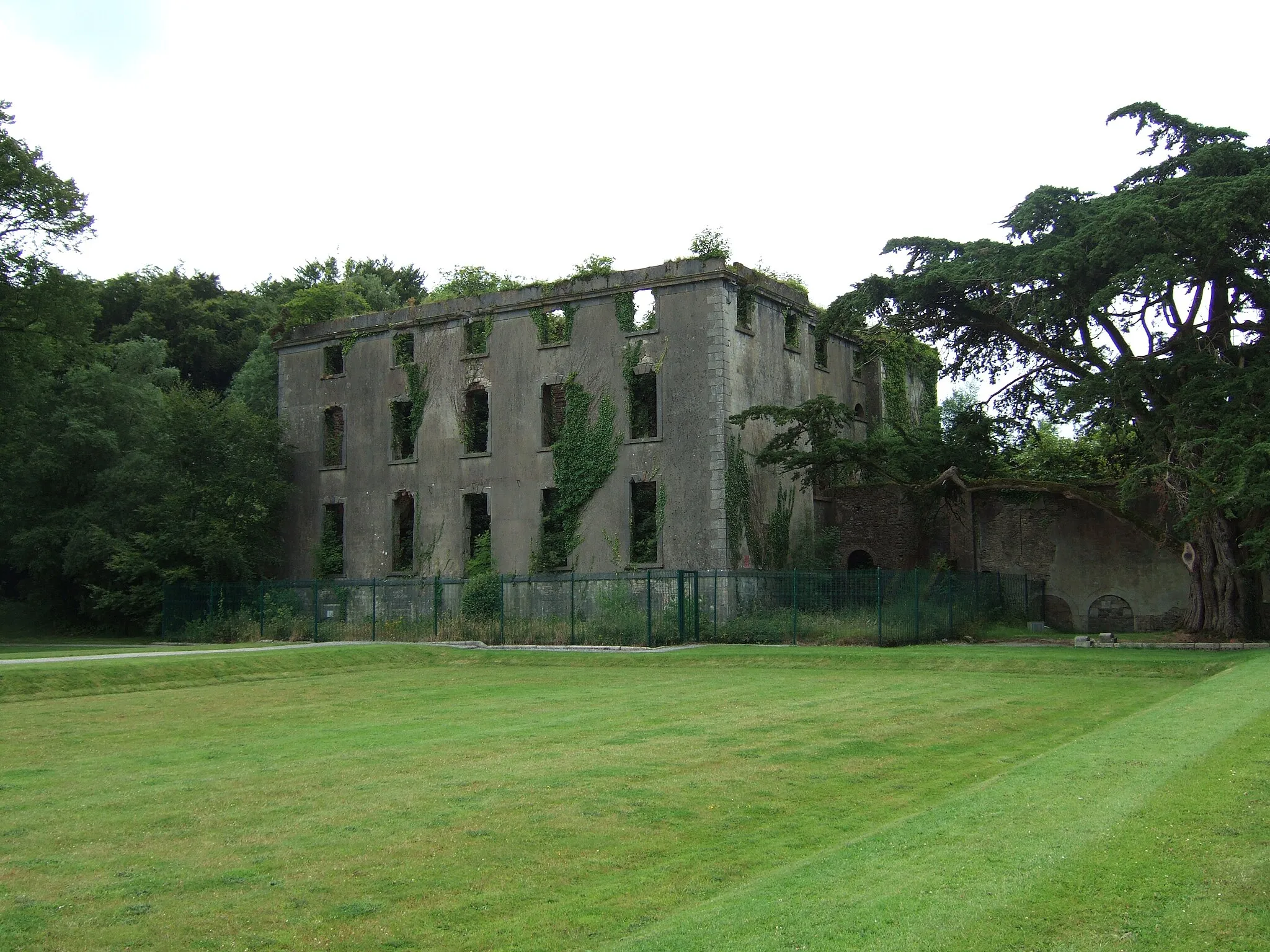 Photo showing: The ruins of Woodstock House at w:Woodstock Estate