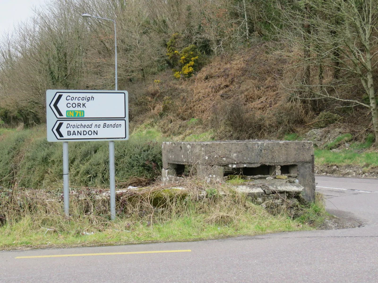 Photo showing: Pill box bunker on the old Cork to Bandon Road