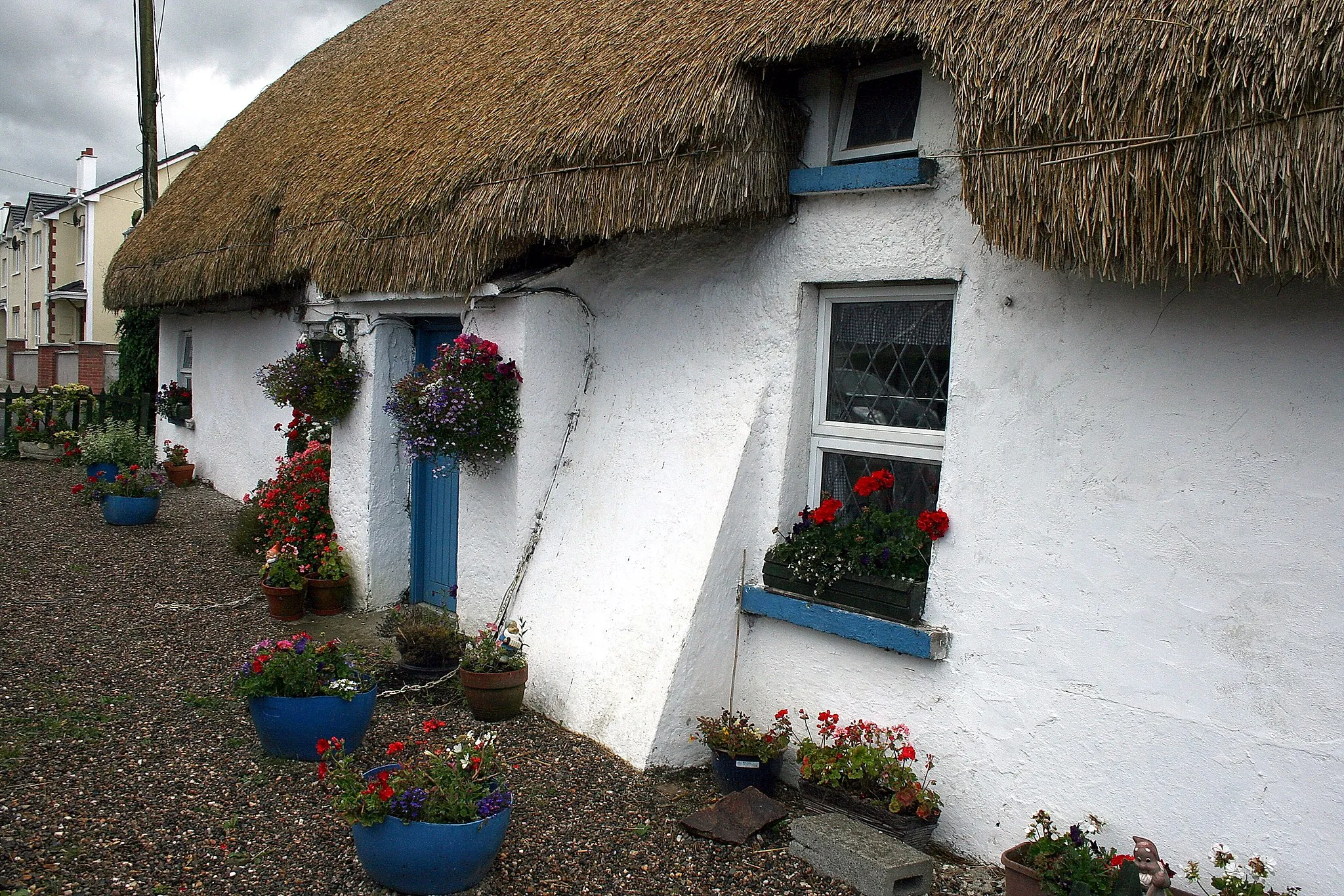 Photo showing: Thatched house on the R741 road, through Ballyedmond, County Wexford, Ireland