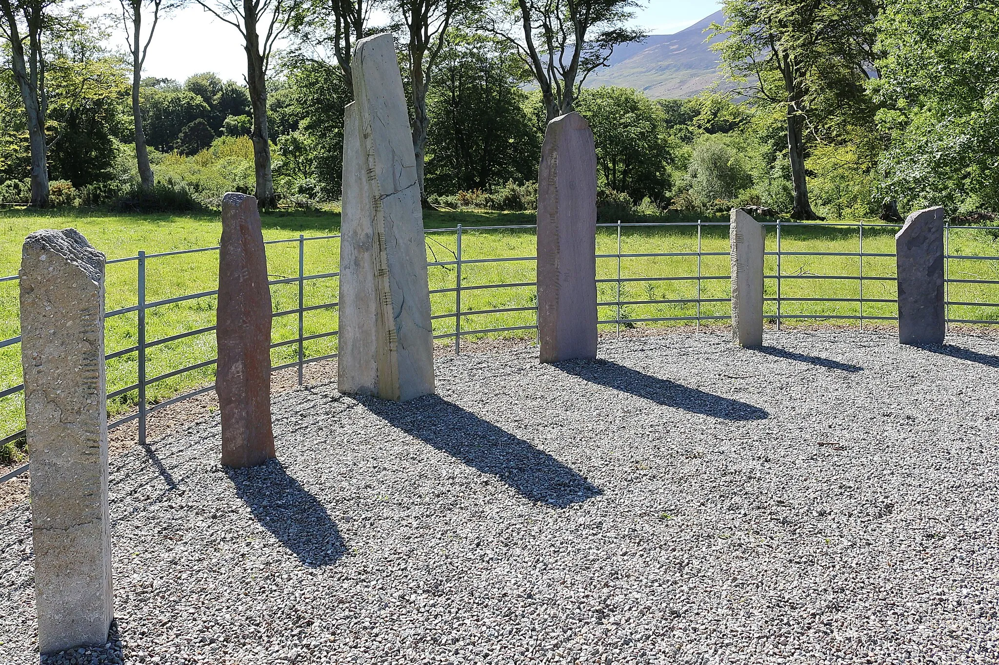 Photo showing: Dunloe Ogham Stones, Beaufort, Co. Kerry, Ireland