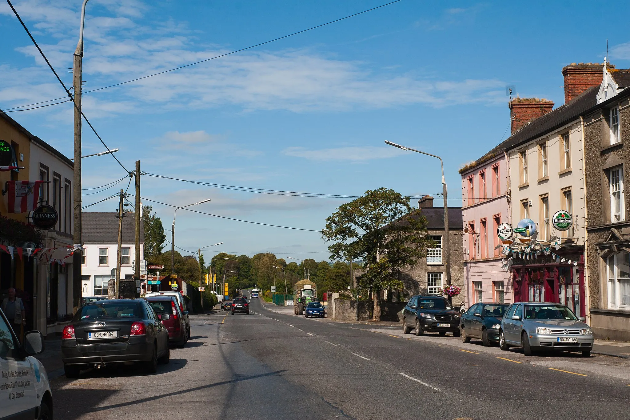 Photo showing: Main Street (N20) in Buttevant, close to the intersection with the R522, looking north.