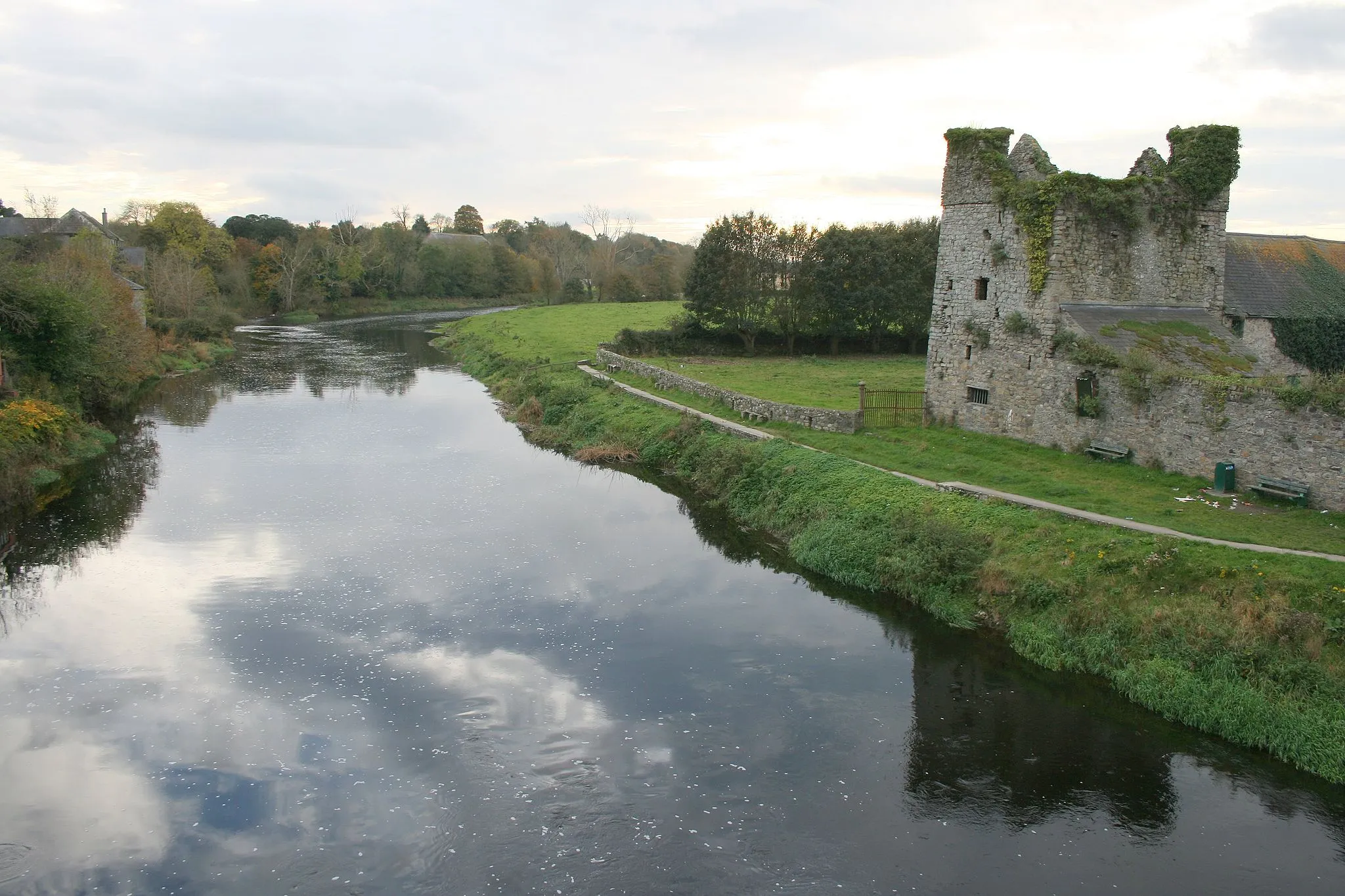 Photo showing: River Nore from the bridge in Thomastown, County Kilkenny, Ireland