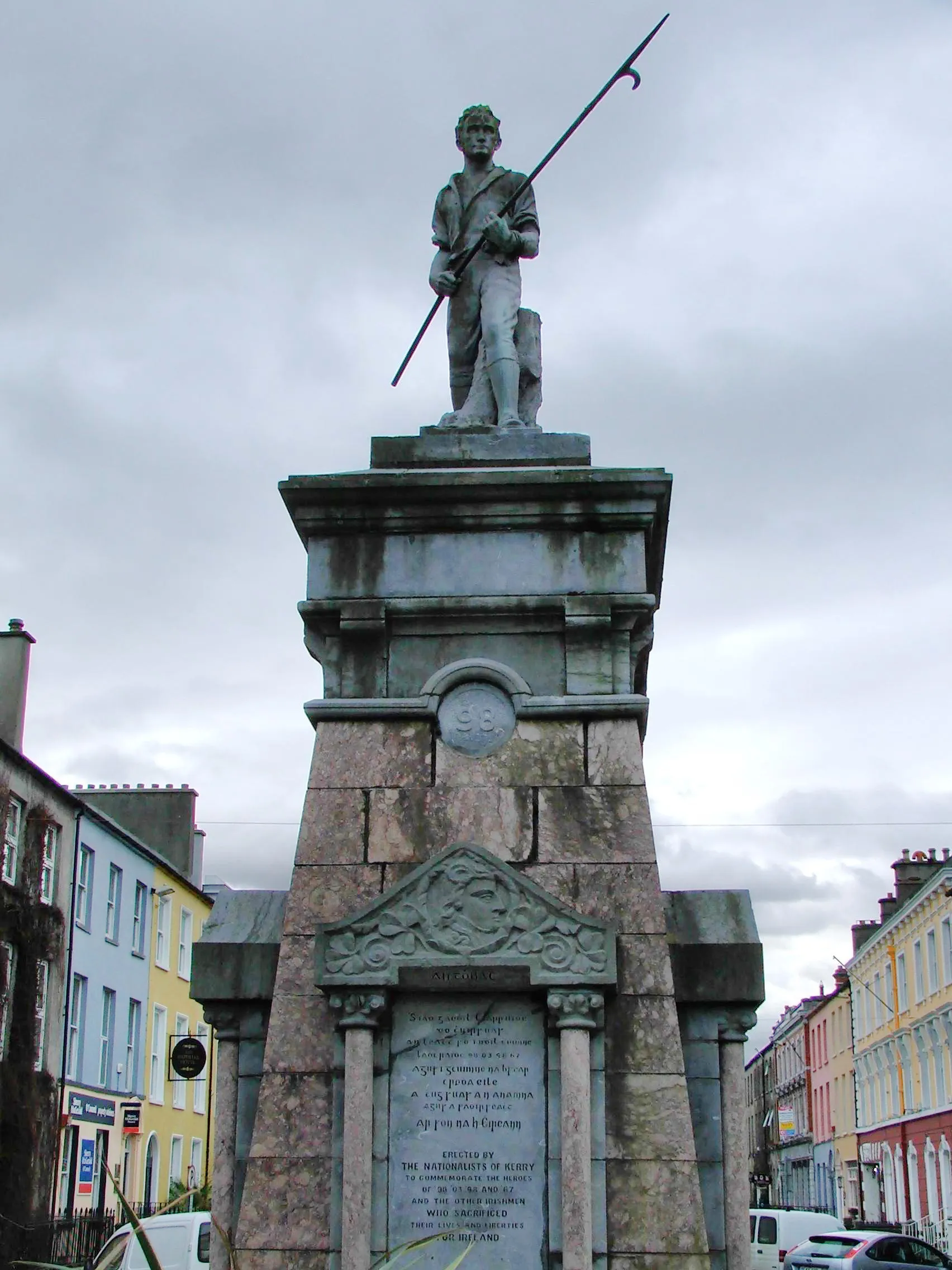 Photo showing: Croppy Boy, Pikeman 1798 Monument, Tralee, Co Kerry, Ireland