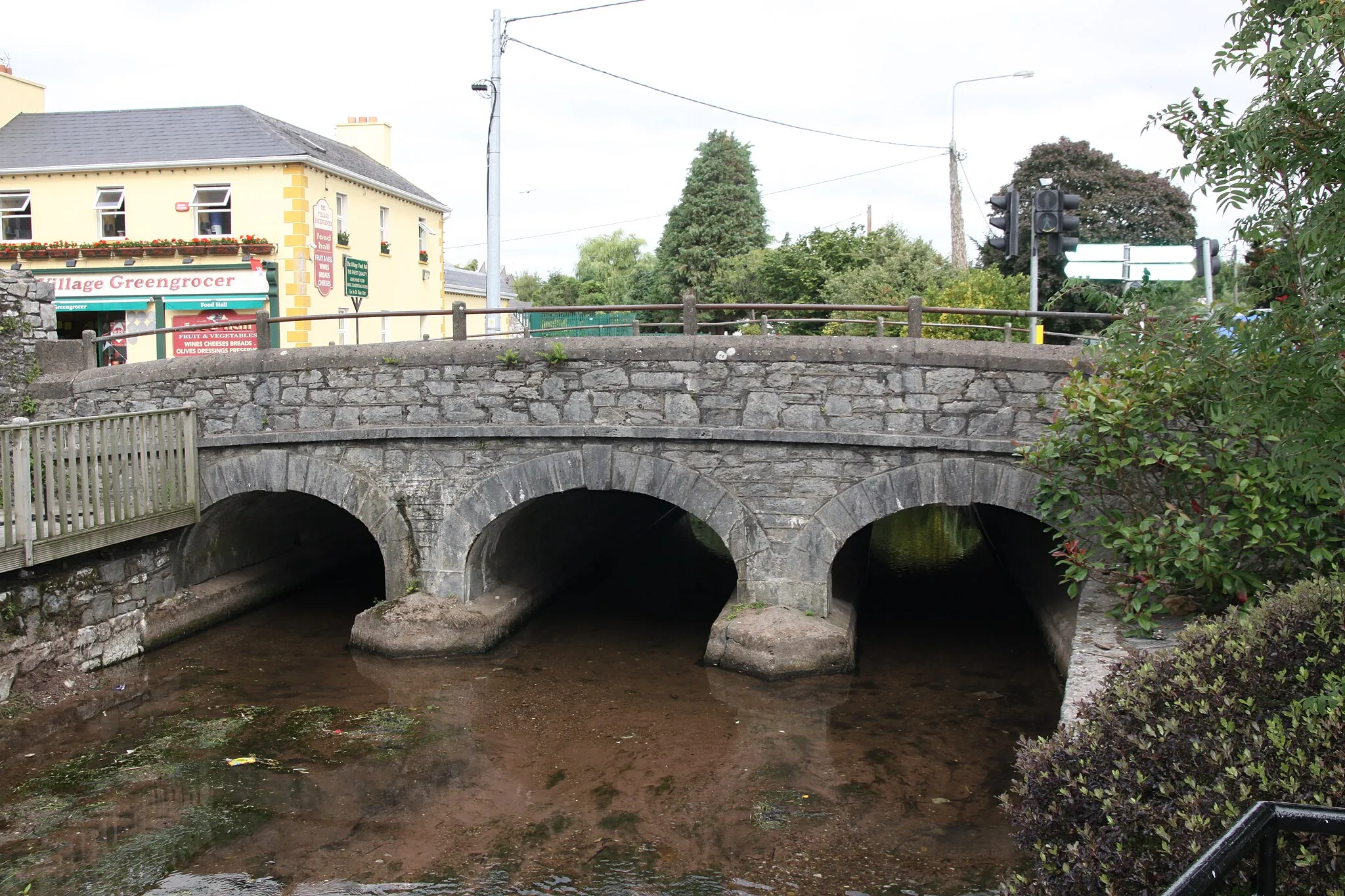 Photo showing: Castlemartyr Bridge, County Cork, downstream elevation.