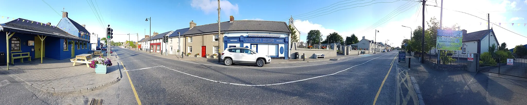 Photo showing: Main Street in Camolin, County Wexford, Ireland.