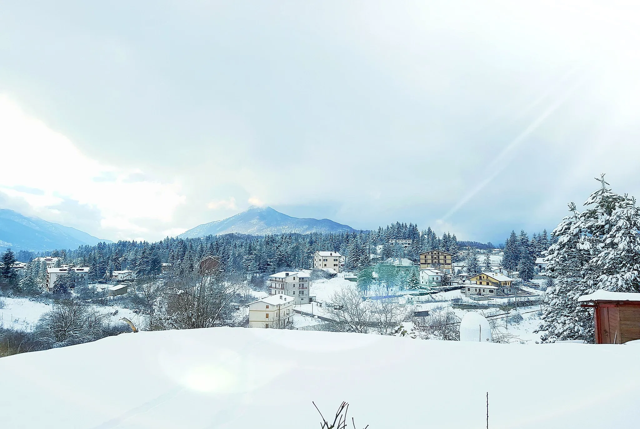 Photo showing: Panorama Altipiani di Arcinazzo innevati