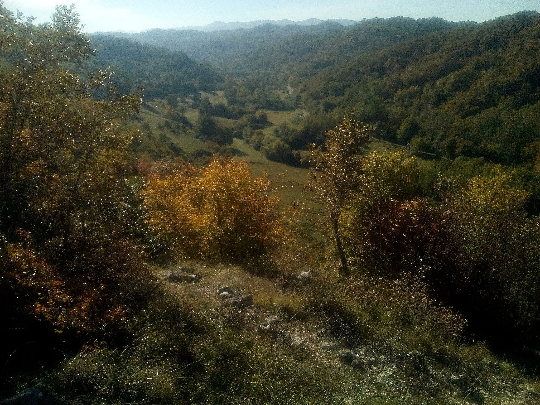 Photo showing: Panoramica della val de' Varri dal versante laziale