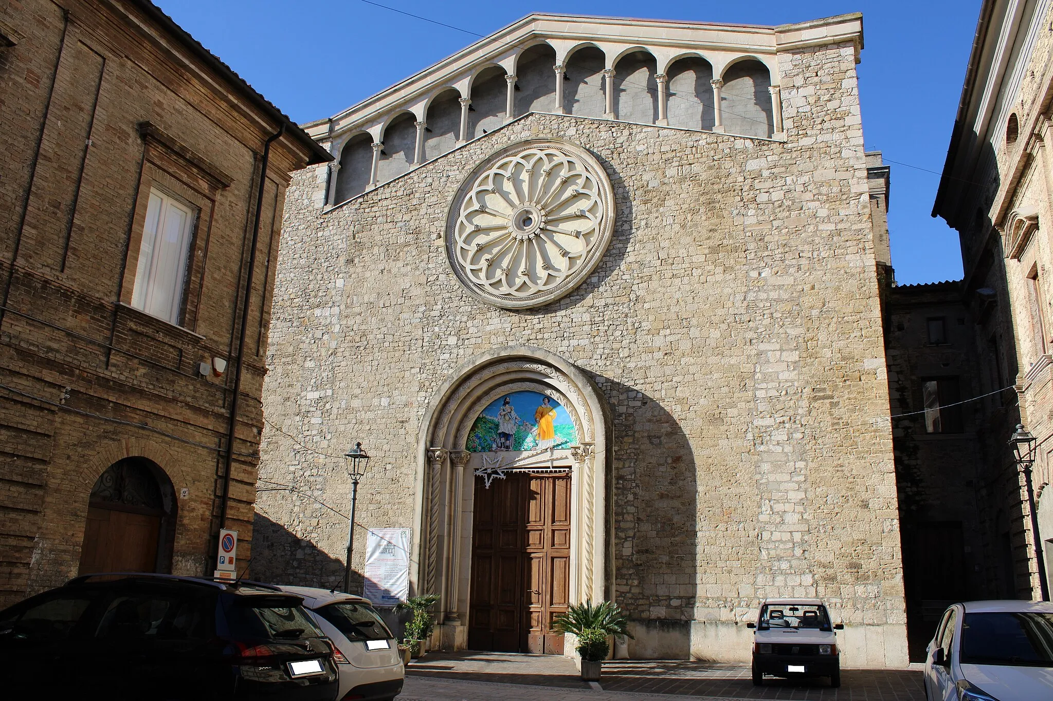 Photo showing: Facciata principale della chiesa parrocchiale di San Lorenzo Martire di San Buono