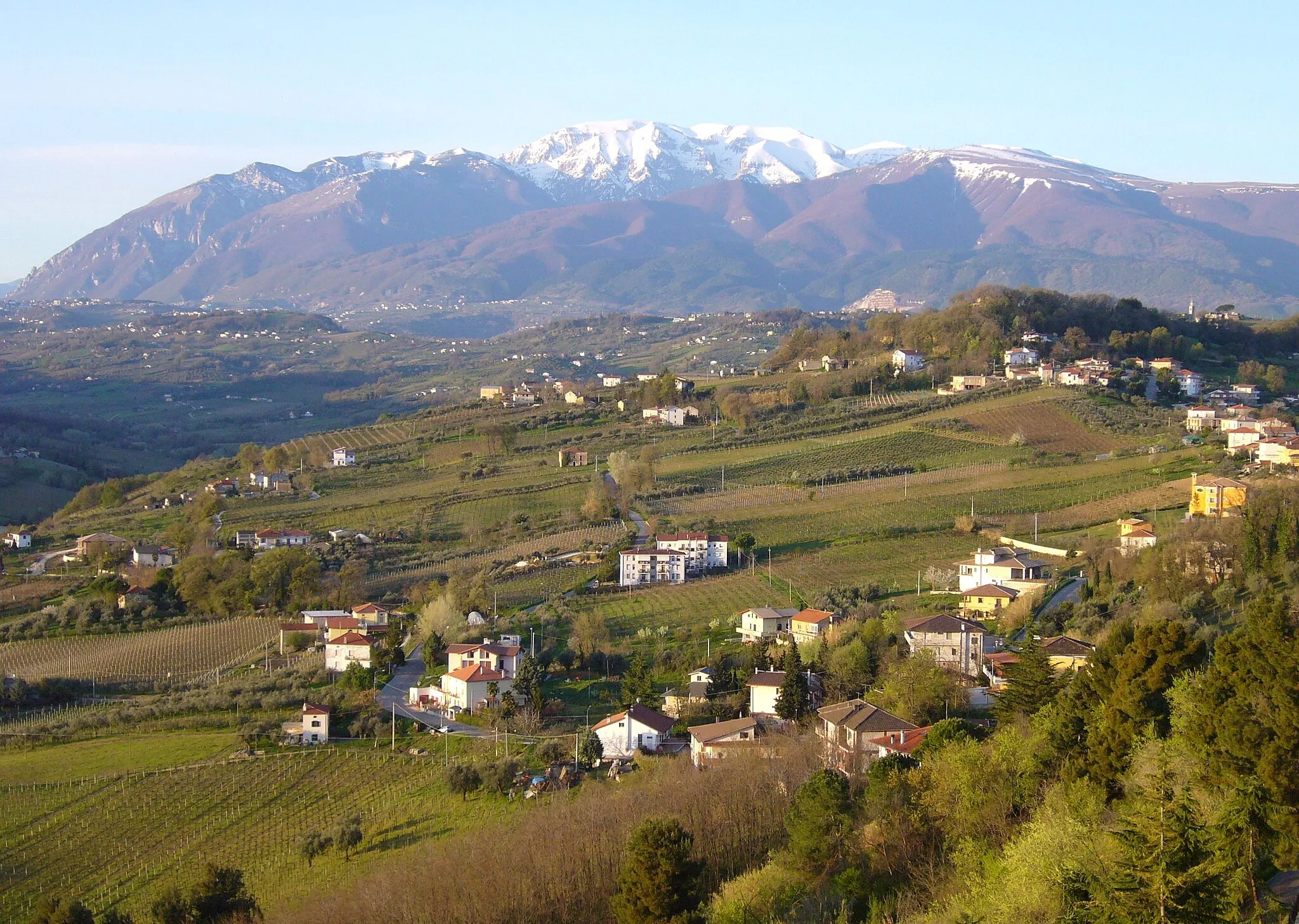 Photo showing: Vacri-Vista sul Blockhaus innevato