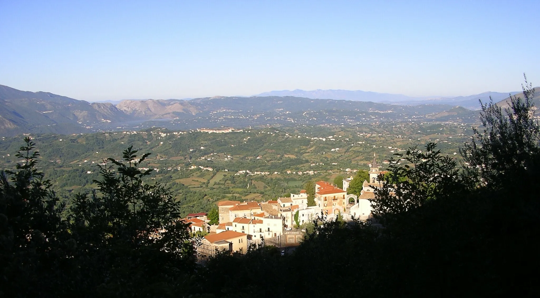 Photo showing: Panorama di Settefrati al mattino