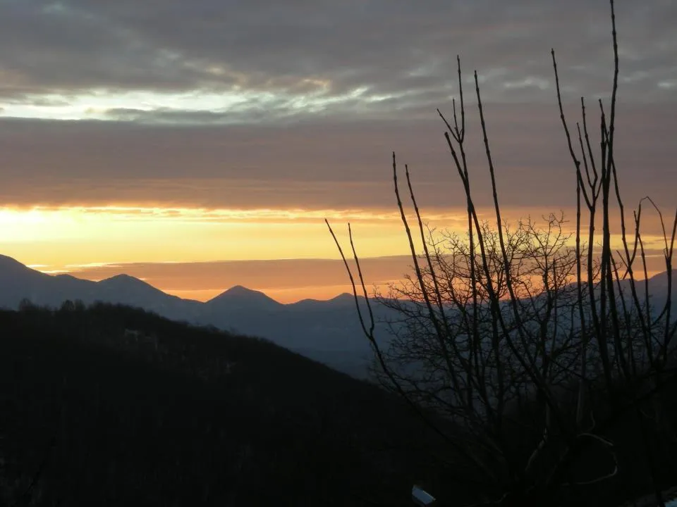 Photo showing: Sunset over the landscape of Guardia Lombardi