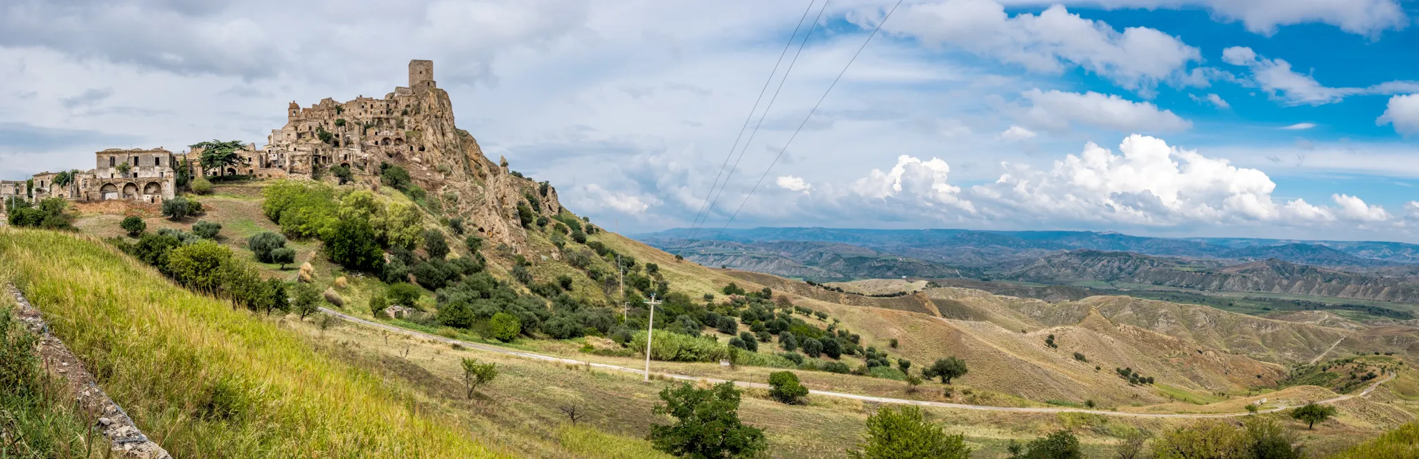 Photo showing: View of Craco, Basilicata