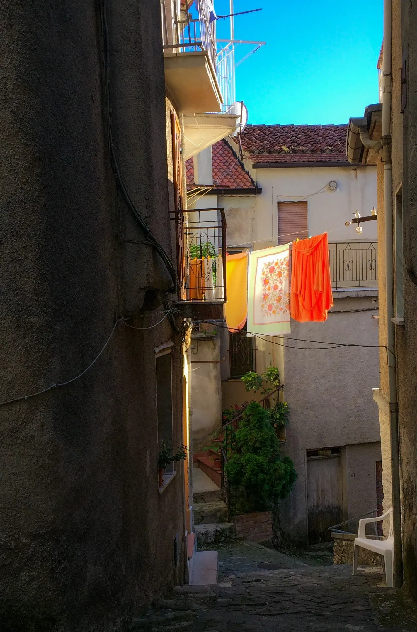 Photo showing: A typical street in the village