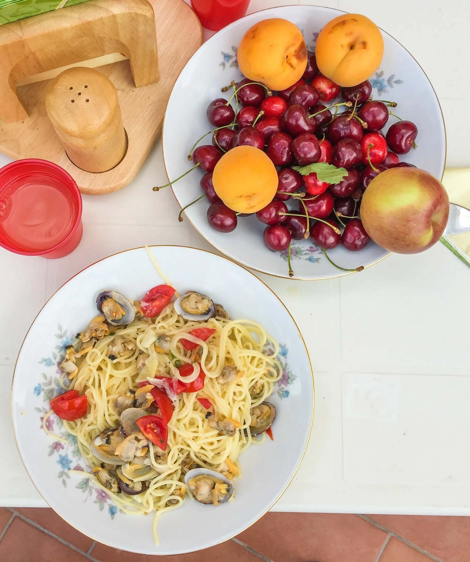 Photo showing: Dishes from the village