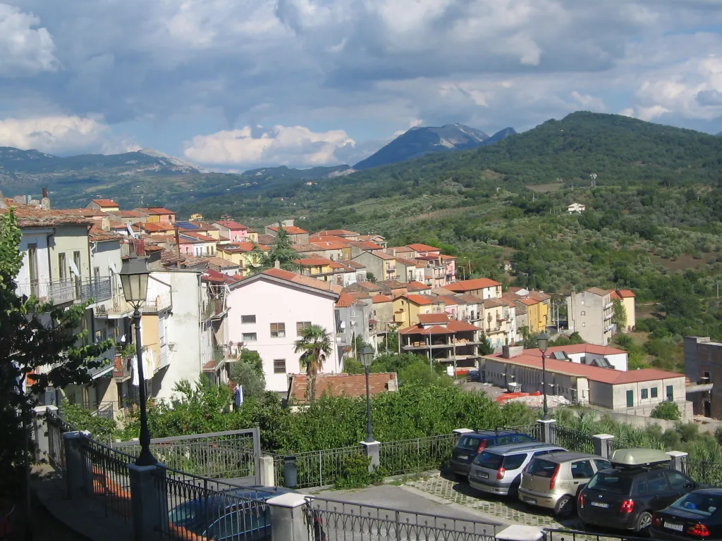 Photo showing: Panoramic view of Bellosguardo from the western side of the town.