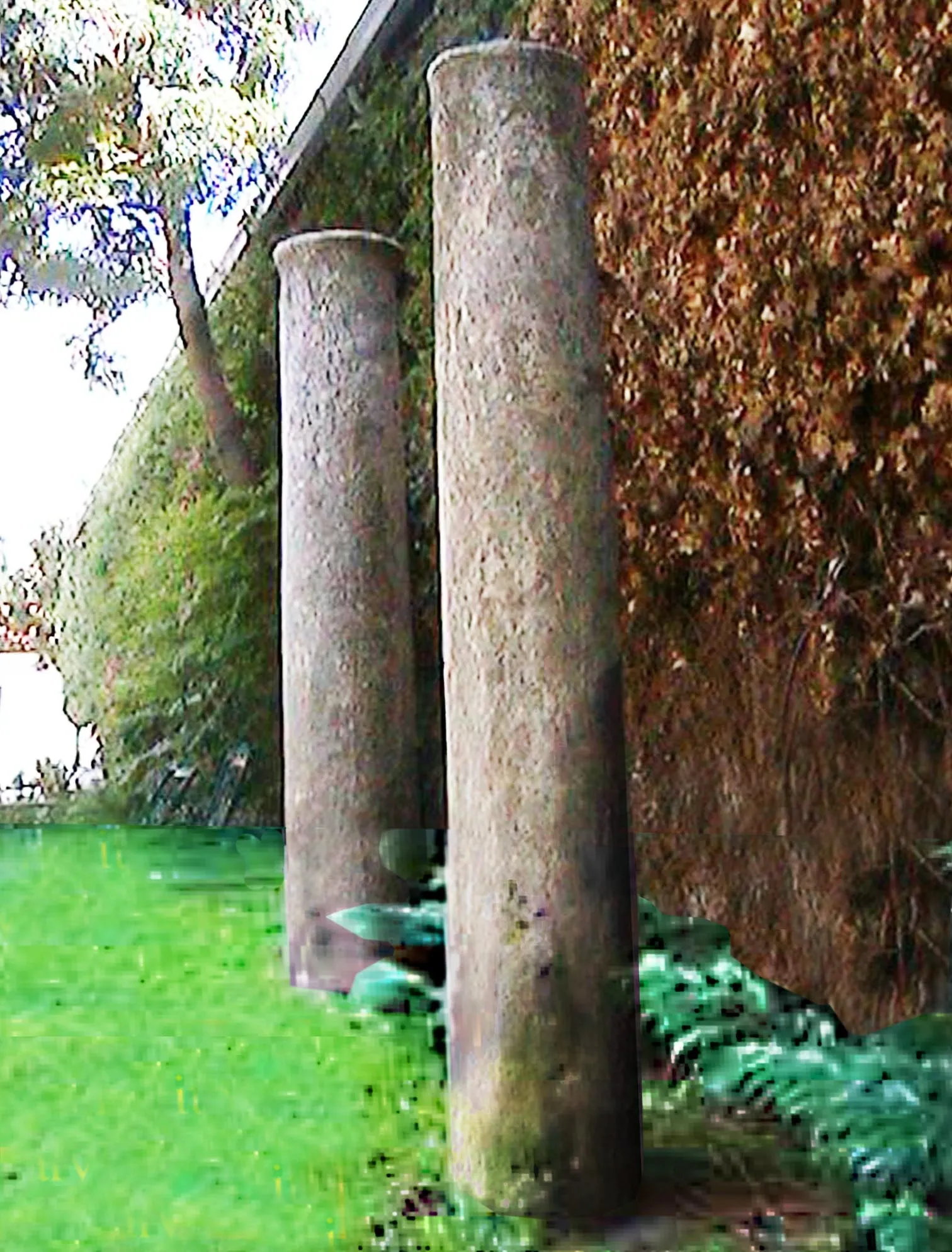 Photo showing: Curinga. Colonne del tempio di Castore e Polluce conservate nel giardino di Villa Cefaly ad Acconia