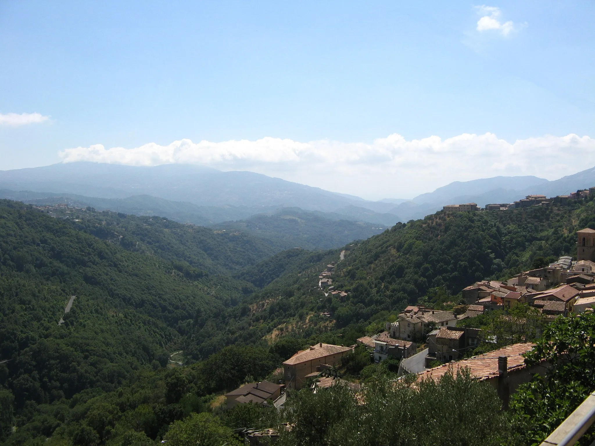 Photo showing: Valle del Savuto, vista da Scigliano