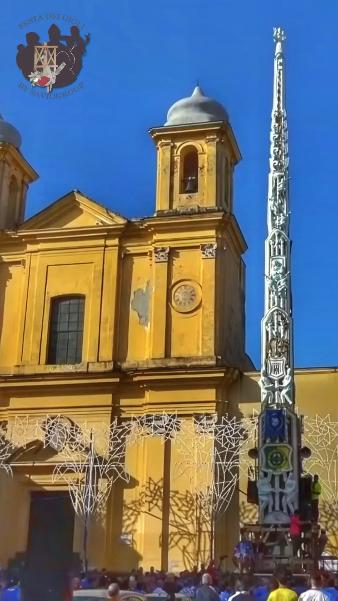 Photo showing: Giglio posizionato in Largo Parrocchia