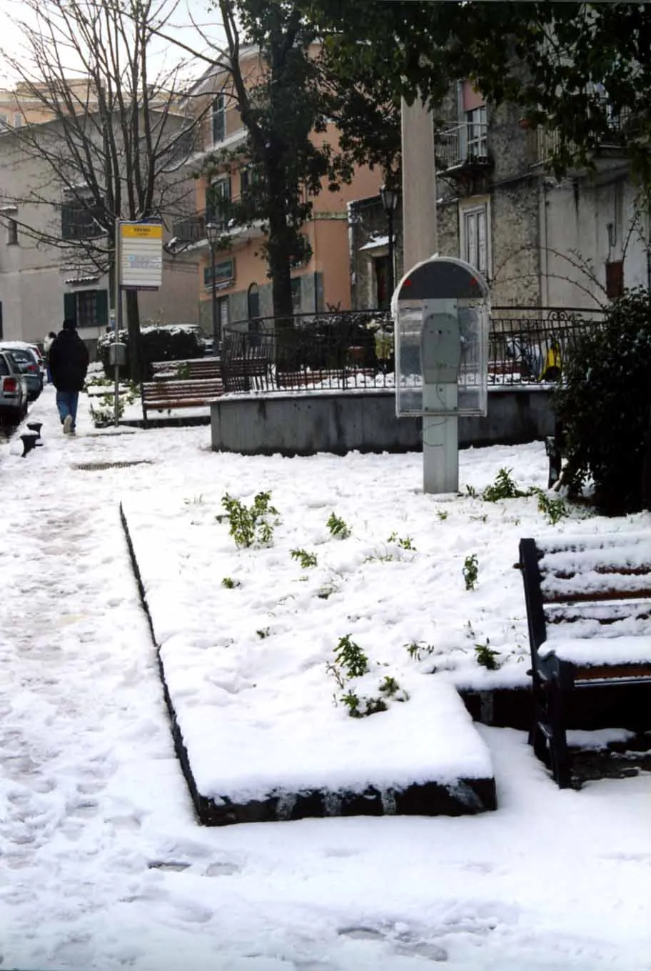 Photo showing: Via dell'Eremo, neve
