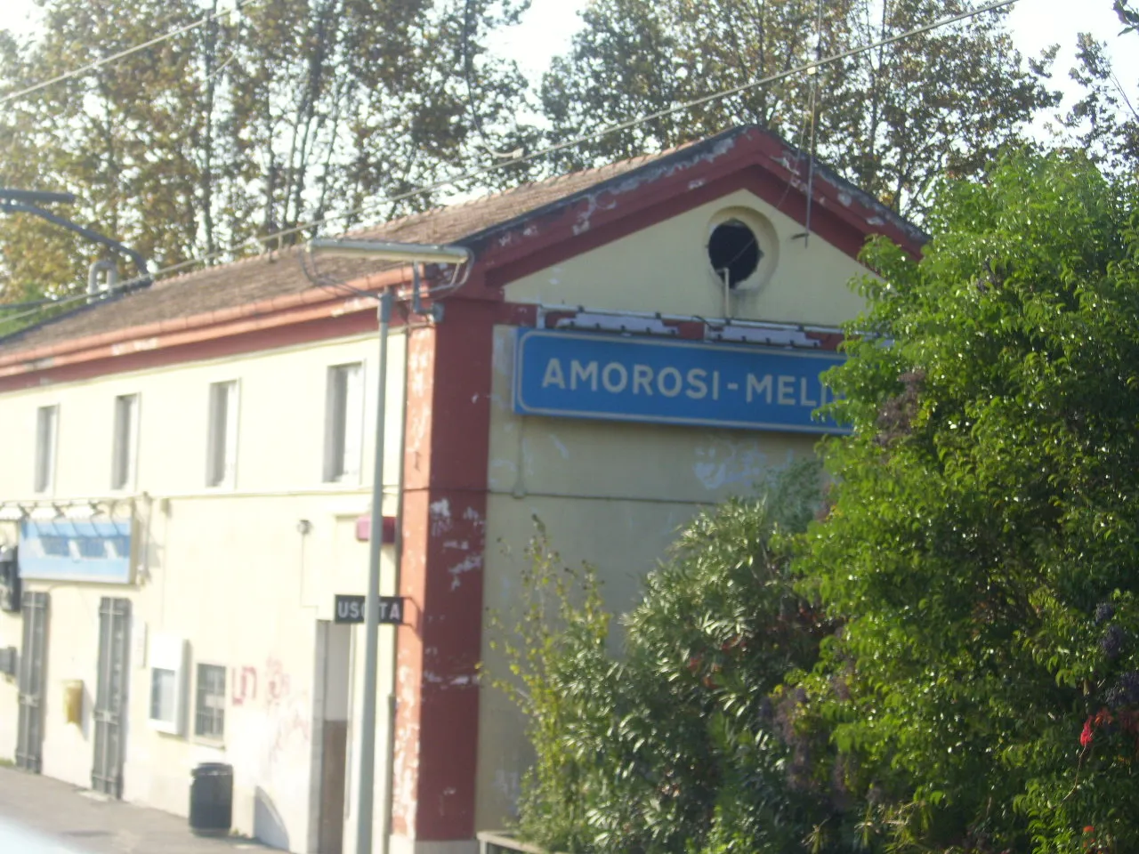 Photo showing: La stazione di Amorosi-Melizzano