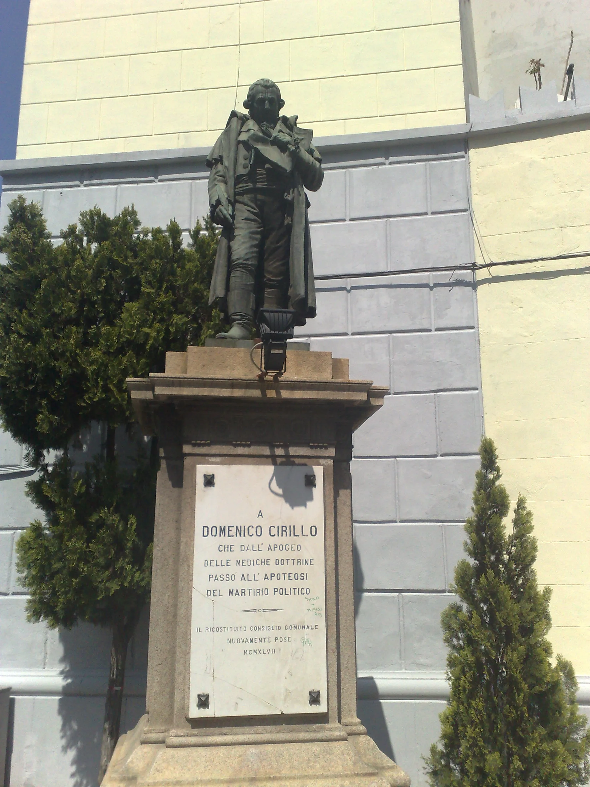 Photo showing: Statue of Domenico Cirillo Grumo in Nevano (NA)