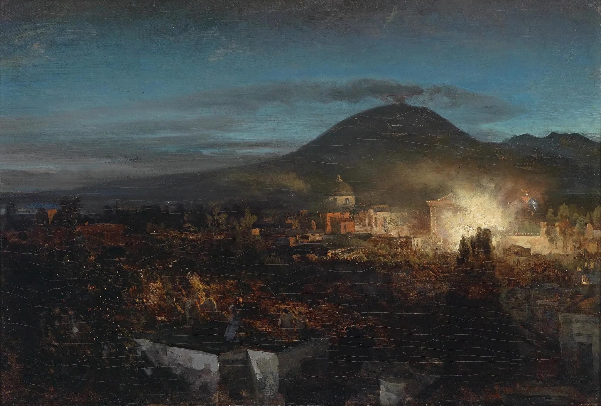 Photo showing: Feuerwerk in Torre dell Annunziata bei Neapel