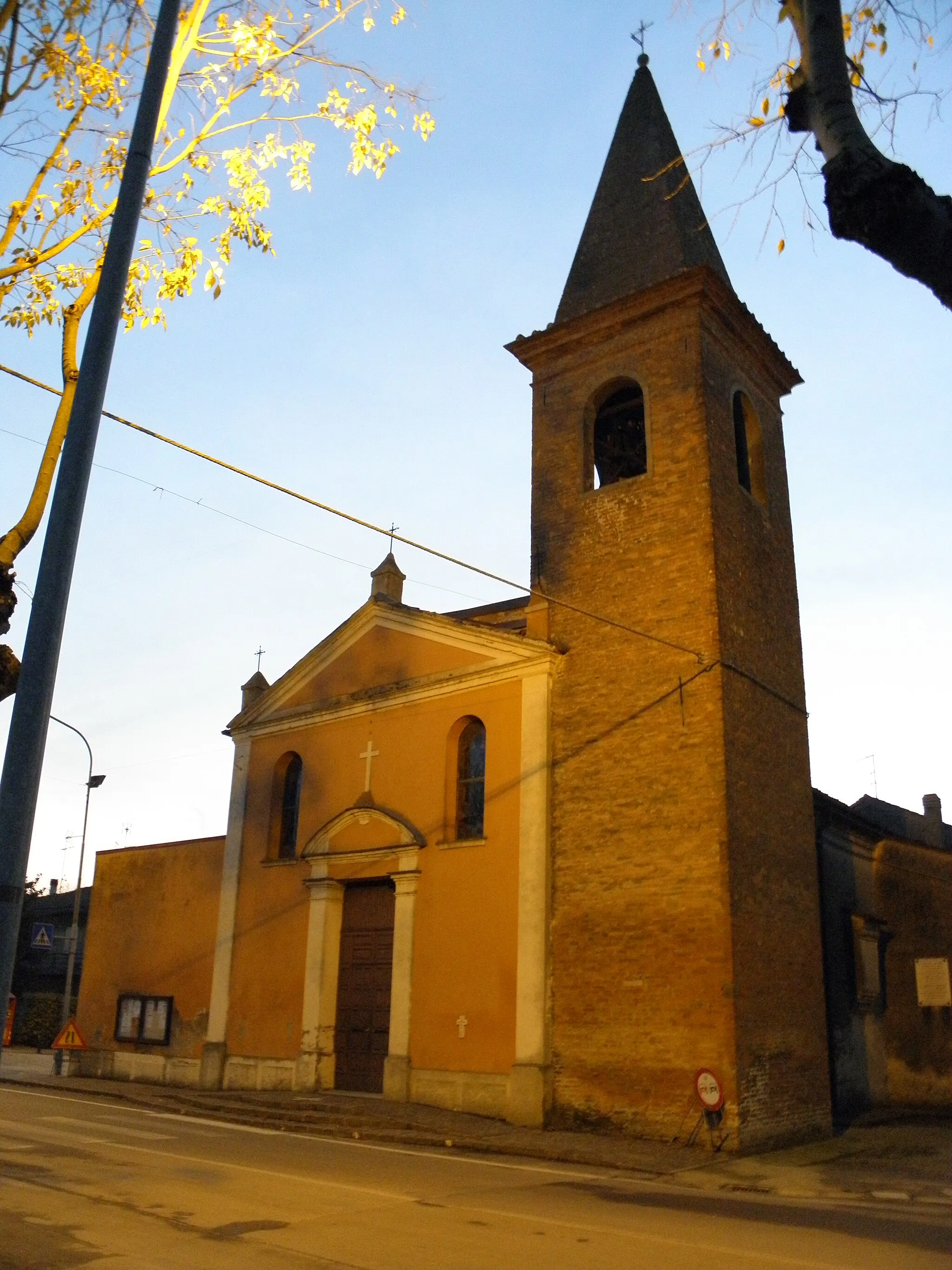 Photo showing: Masi San Giacomo, frazione di Masi Torello: la chiesa di San Giacomo Maggiore (XV secolo).